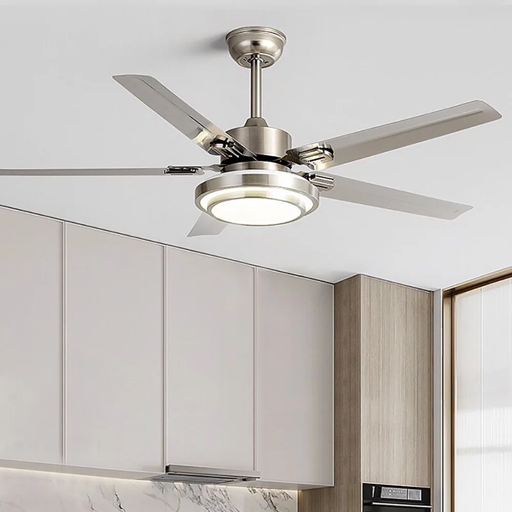 iMeshbean 52' 5 Blades Indoor Control Remote Ceiling Fan with LED Light w/ Remote Control