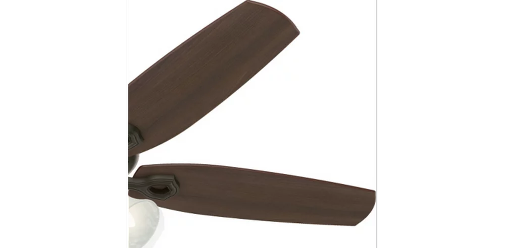 Hunter Builder Plus 52' Quiet Indoor Home Ceiling Fan w/ LED Lights, New Bronze