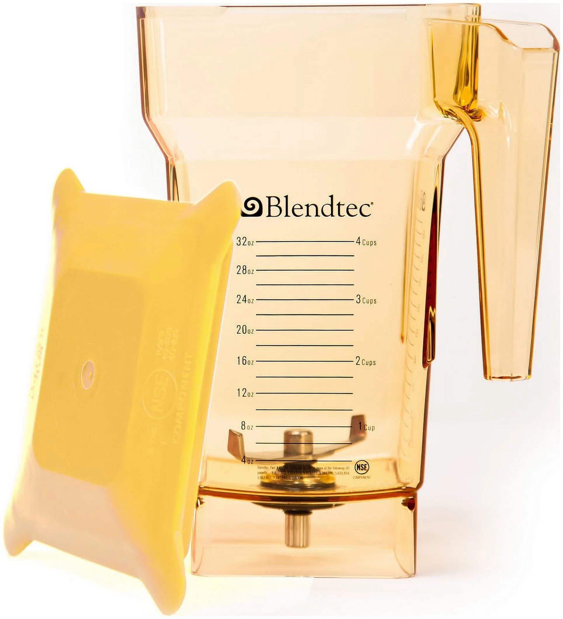 Blendtec Commercial Four Side Blender Jar, 2 Quart (Yellow)