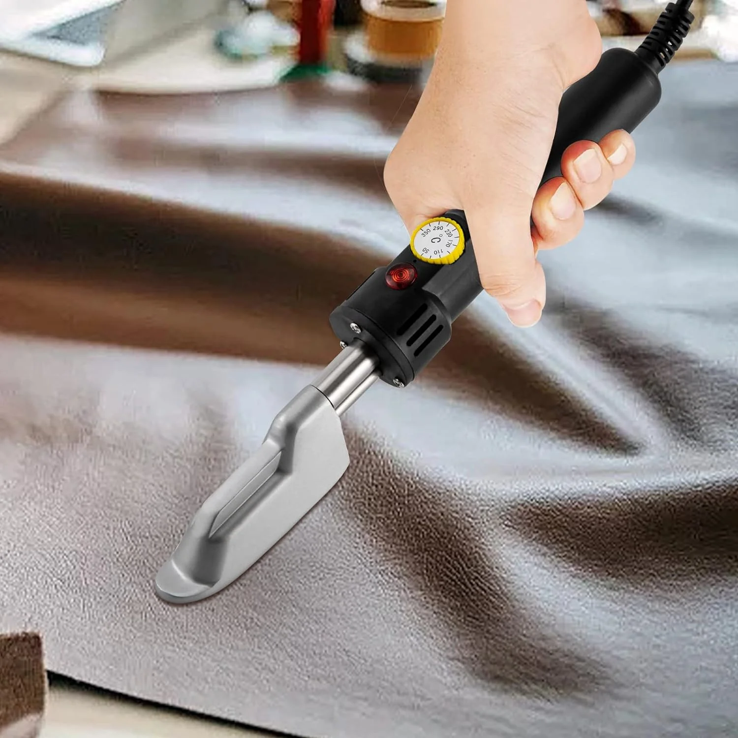 Craft Iron, Irons for Crafts Quilting, Portable Leather Iron Travel Iron for Leather Clothes Shoes, Adjustable Temperature 50~350��(122~662�H)