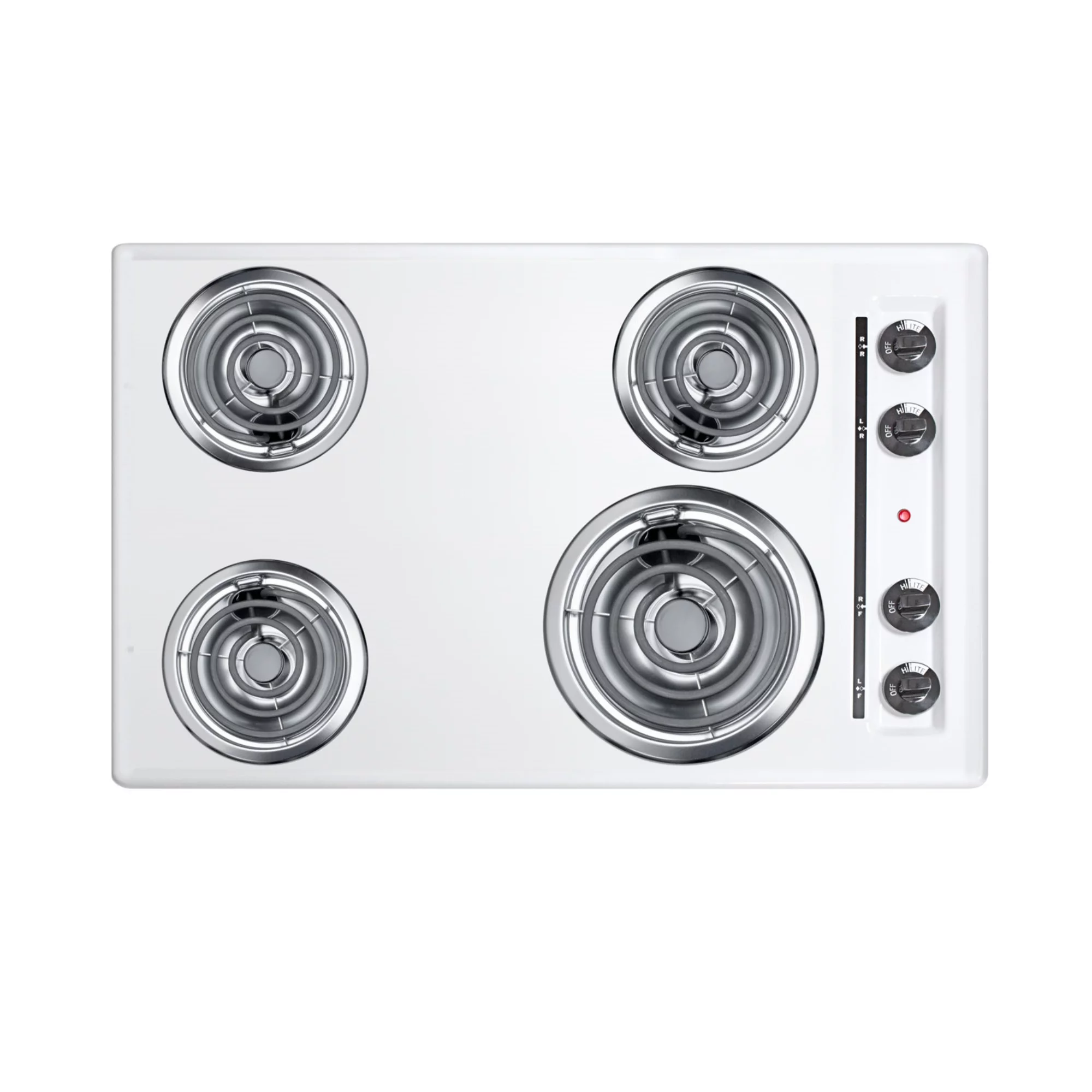 30' Wide 4-Burner Coil Cooktop