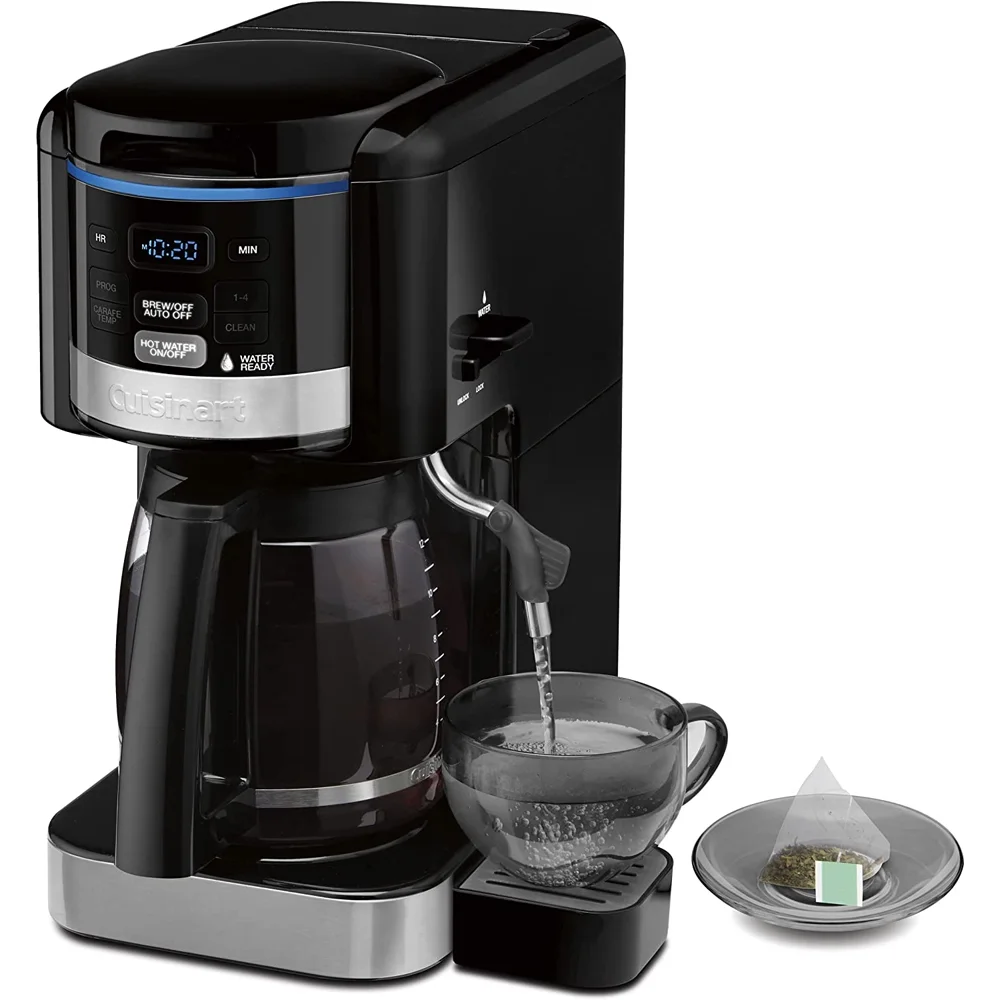 Cuisinart CHW-16 Coffee Plus 12-Cup Coffeemaker & Hot Water System Black Bundle with 3 YR CPS Enhanced Protection Pack