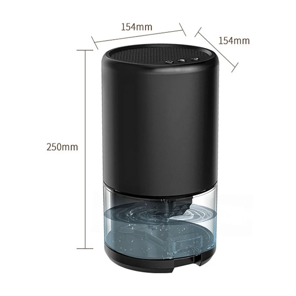 Household dehumidifier with automatic shut-off function, ultra-quiet energy-saving mini dehumidifier for bedroom, bathroom, wardrobe, desktop, office, RV