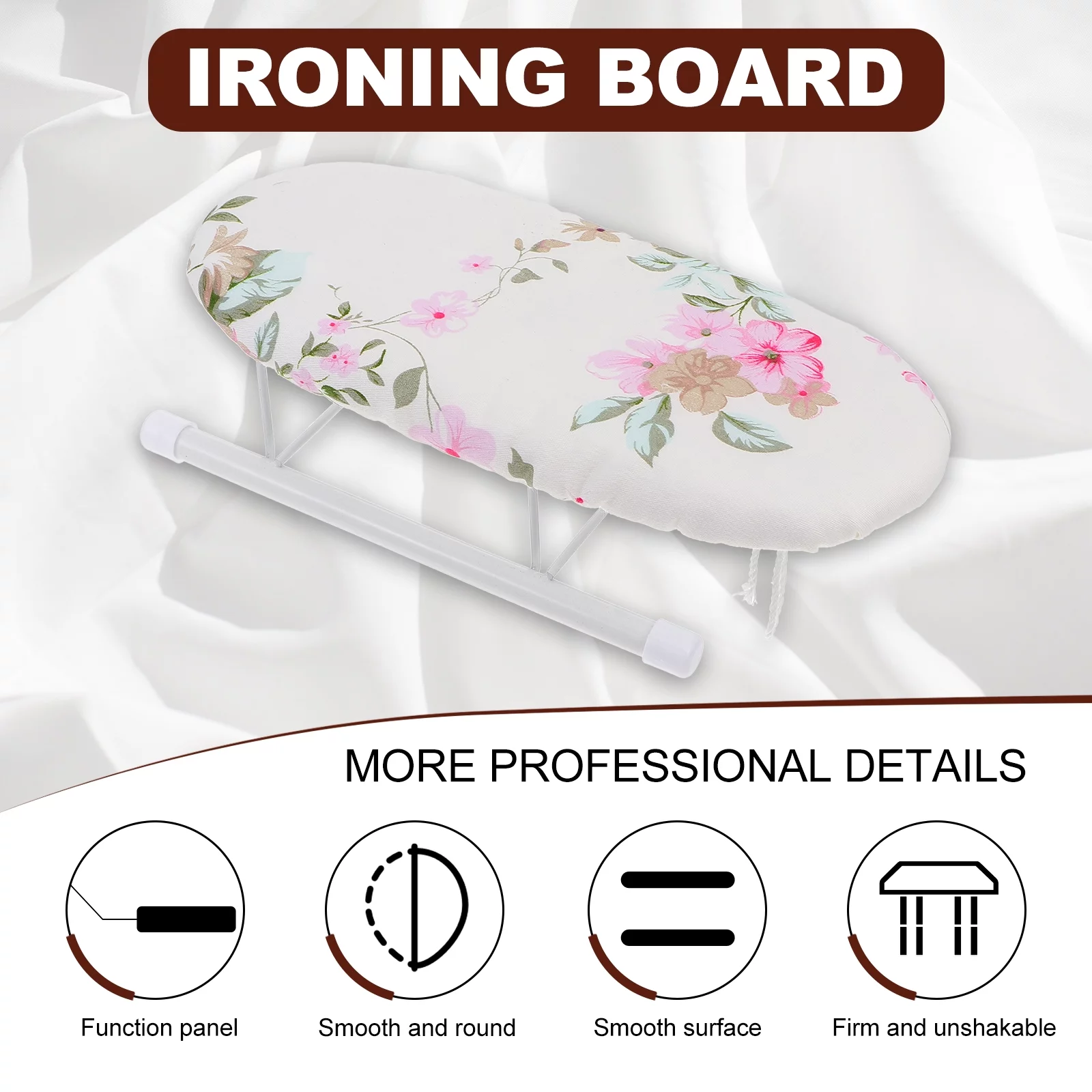 Clothes Ironing Rack Housewarming Gift Mini Board Accessories Desktop Travel Steel Plastic 3 Pcs