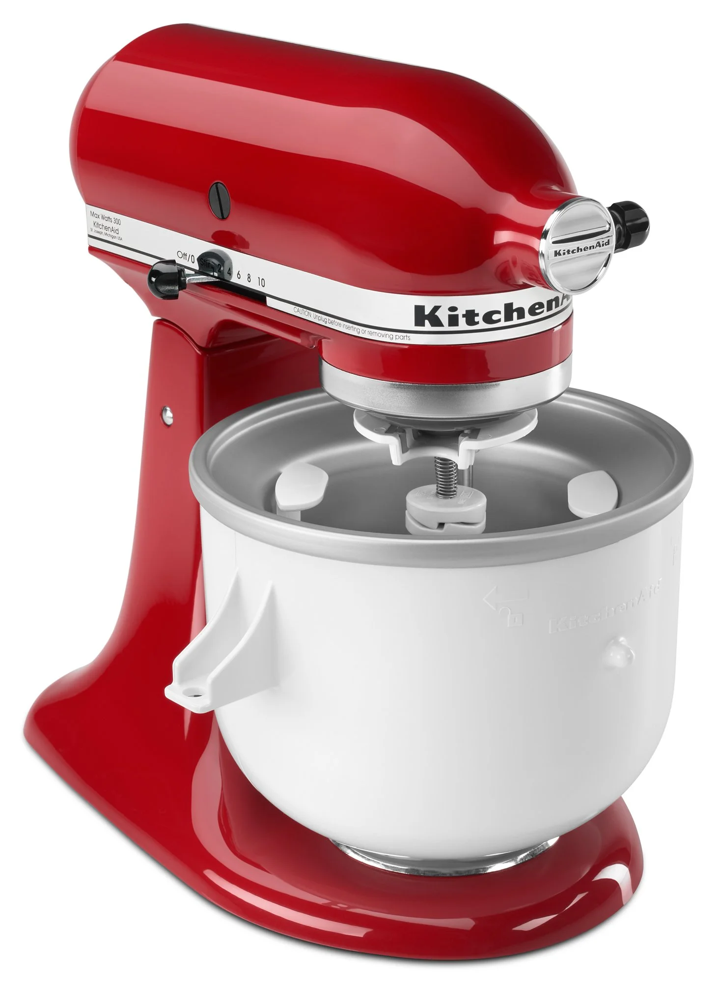 KitchenAid KICA0WH Ice Cream Maker Attachment - Excludes 7, 8, and most 6 Quart Models