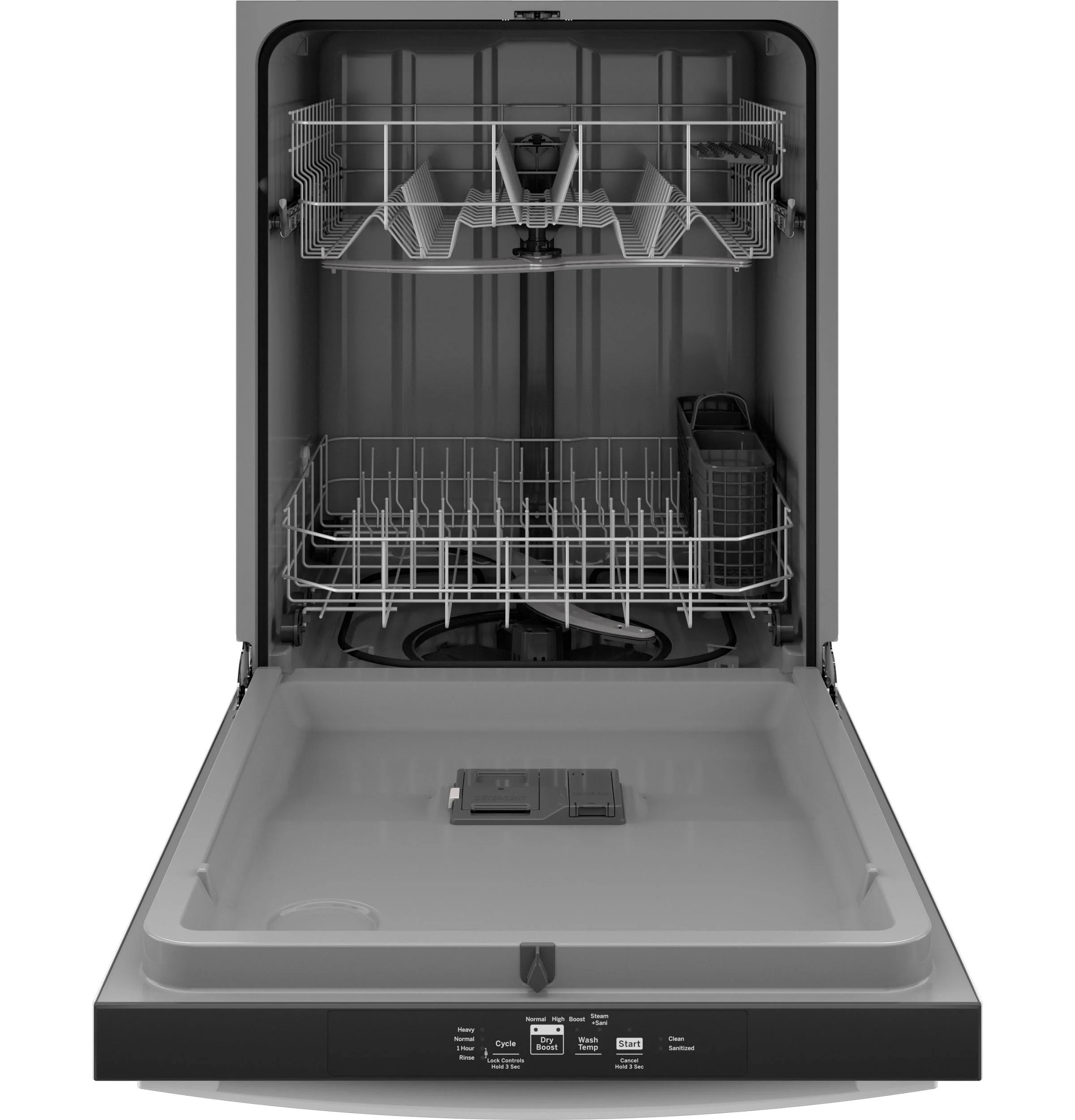 GE Top Control with Plastic Interior Dishwasher Sanitize Cycle & Dry Boost - GDT535PGRWW