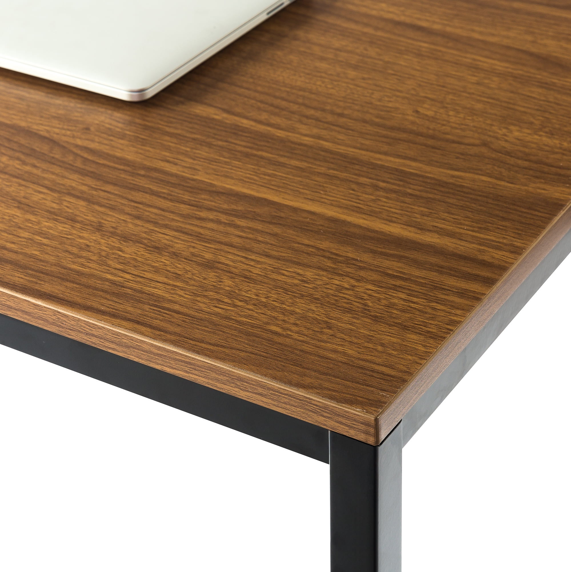 Bellamy Studios Jennifer 55' x 29' Black Frame Desk, Brown