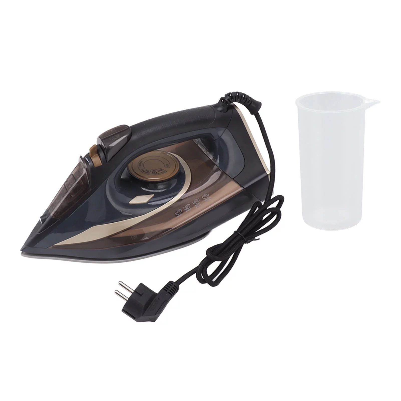 2200W Home Steam Iron Wet Dry Dual Use Handheld Steam Iron for Clothes with 380ml Water Tank 220V EU