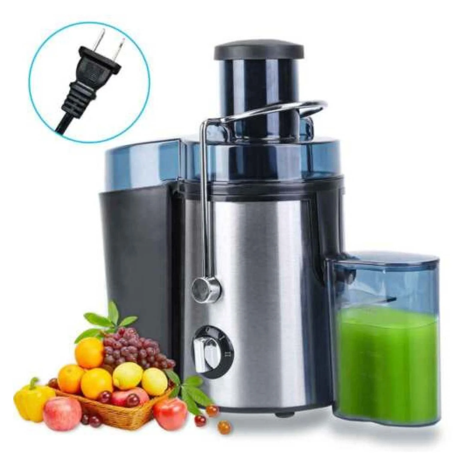 1000W Centrifugal Juicer Machine Juice Extractor for Fruit Vegetable Wide Mouth