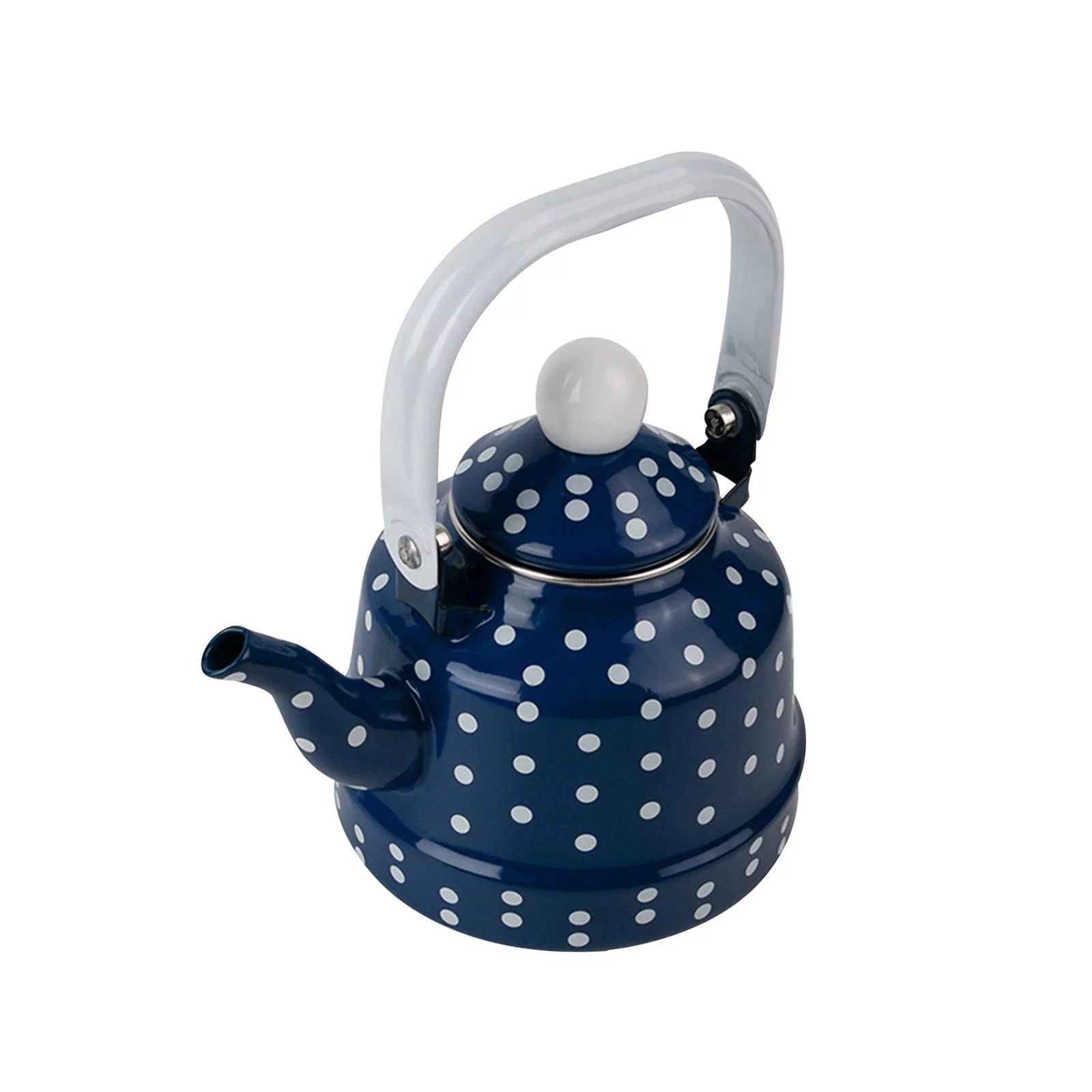 Enamel Teapot for Electric Cooktop 1100ml Hot Water Boiling Pot for Cooker Halogen Blue