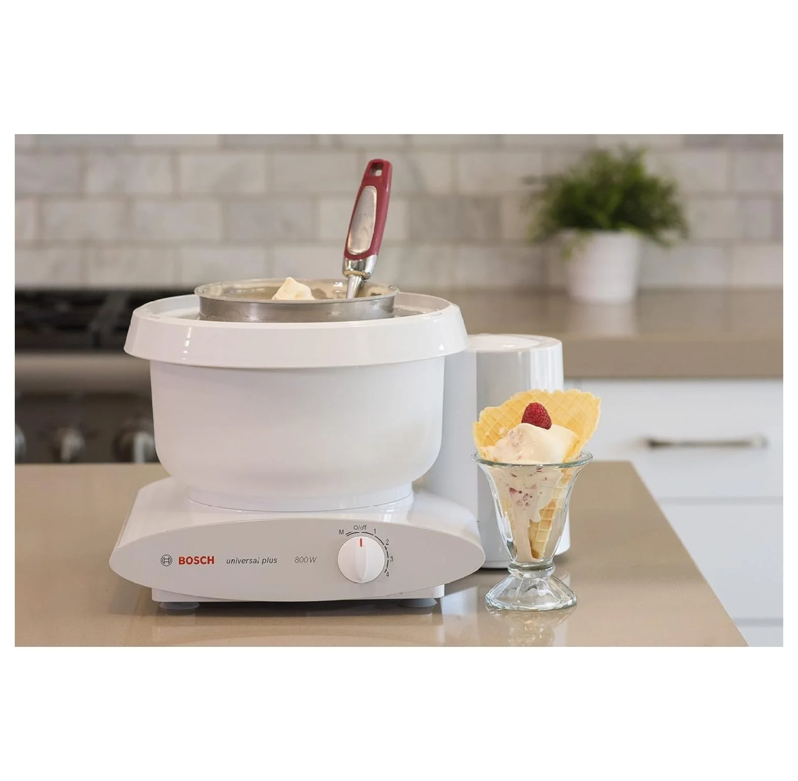 Ice Cream Maker Attachment for Universal Plus and ByEUcuk Artiste Mixers