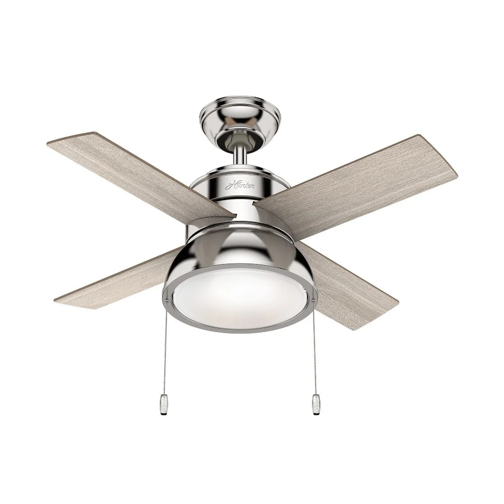 Hunter Loki 36 Led Loki 36' 4 Blade Led Indoor Ceiling Fan - Nickel