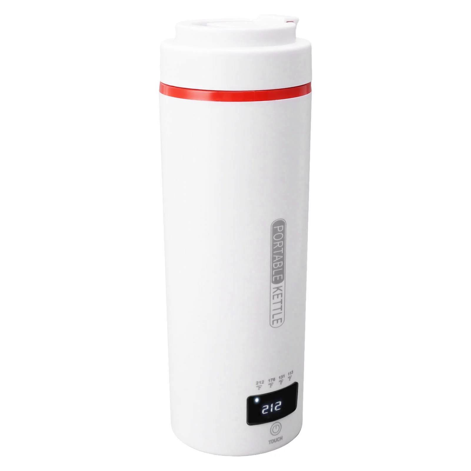 520ml Portable Electric Kettle 4 Temperature Preset Electric Heating Water Cup with Auto Shut Off Boil Dry Protection US Plug 120V White