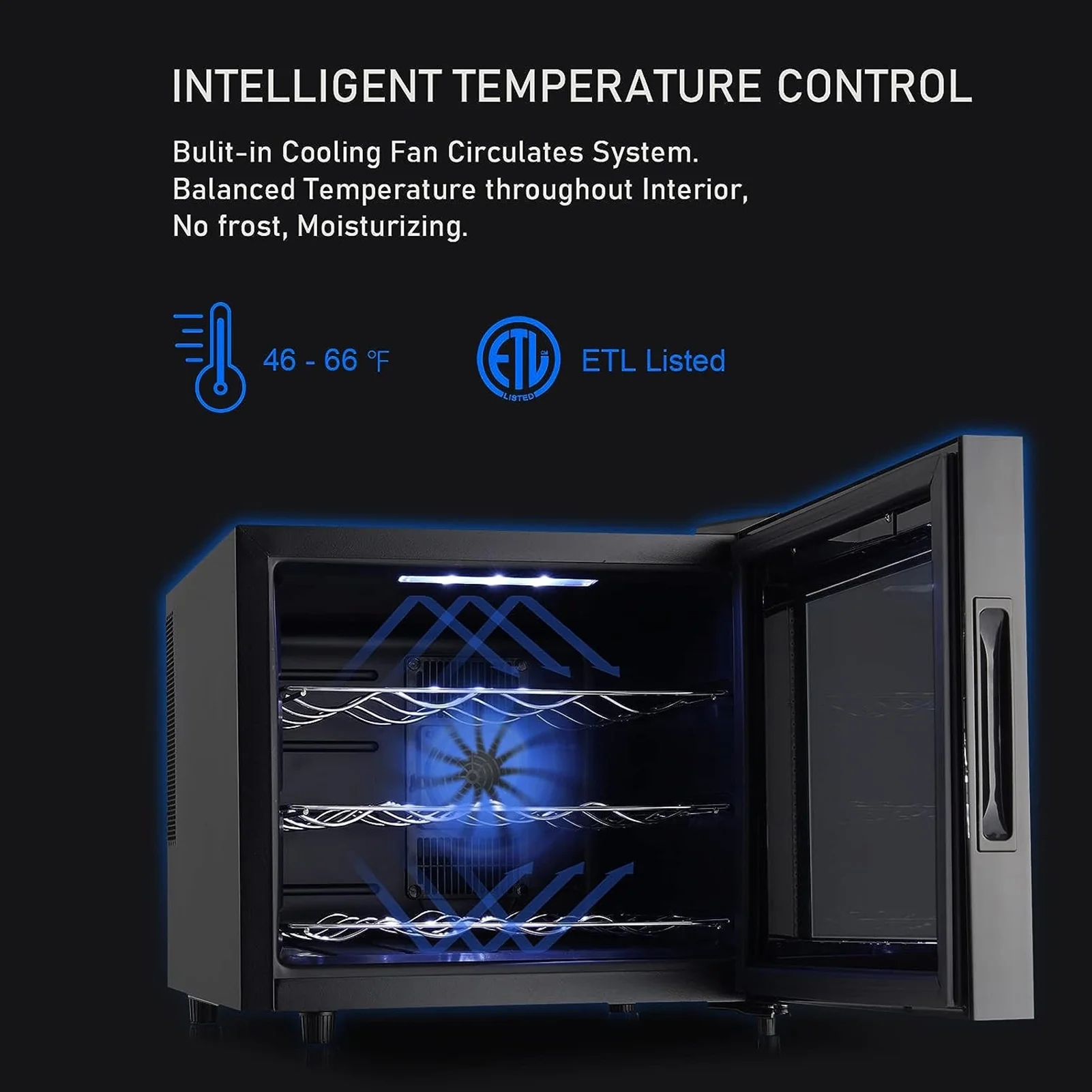 JINJUNYE Wine Cooler Refrigerator, Upgrade 12 Bottle Wine Fridge Small Dual Chip, Countertop Wine Cooler Temperature Control, 46-66��F, Mini Freestanding Wine Cellar for Home, Office, Bar, Gift for Men