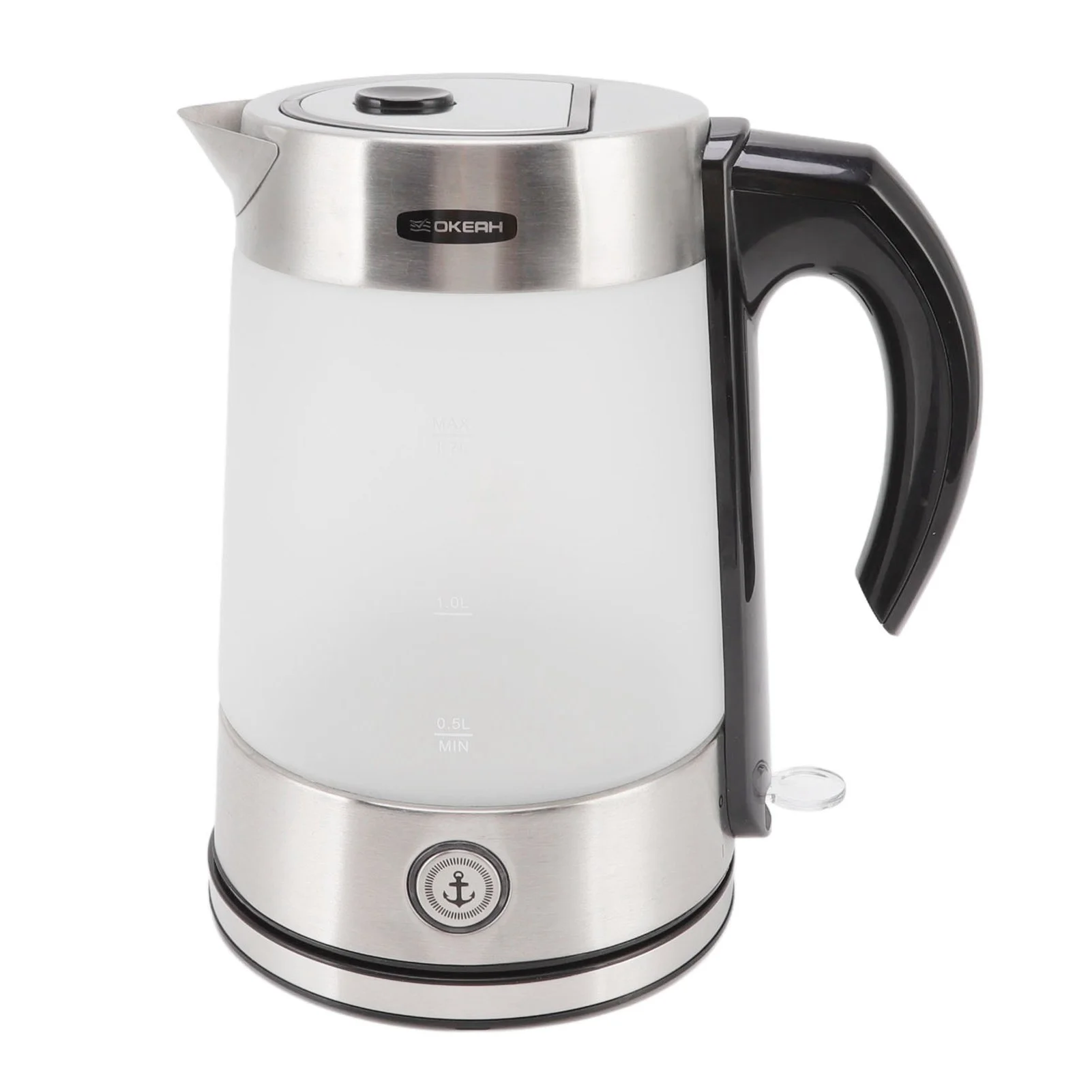 1.7L Electric Kettle Borosilicate Glass Tea Coffee Kettle Auto Shut Off Water Boiler for Kitchen Countertop EU Plug 220?240V