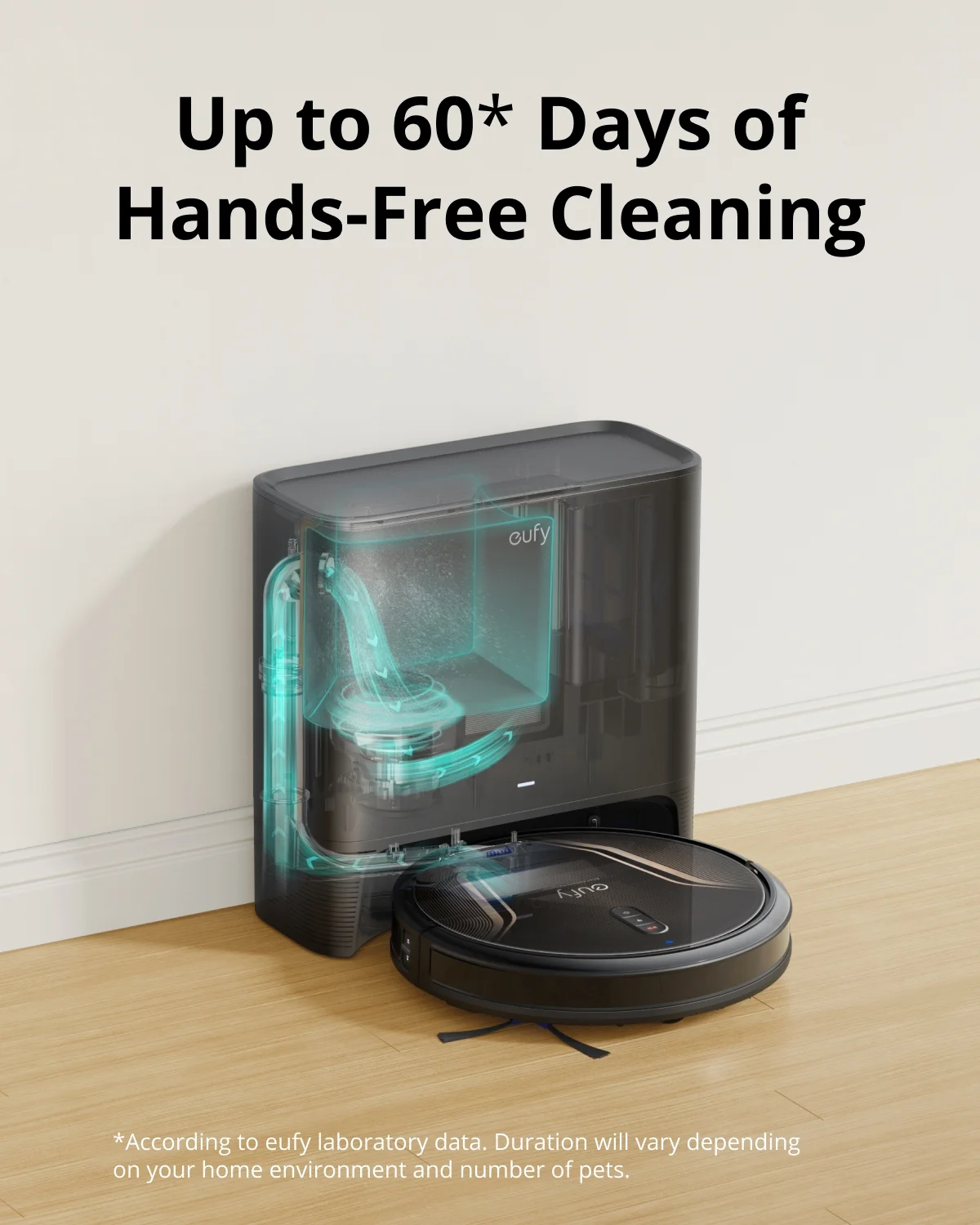 eufy Clean G40 Hybrid+ Robot Vacuum 2-in-1 Mop and Vacuum Cleaner Self-Emptying 2500Pa Triple-Filtration system Planned Pathfinding