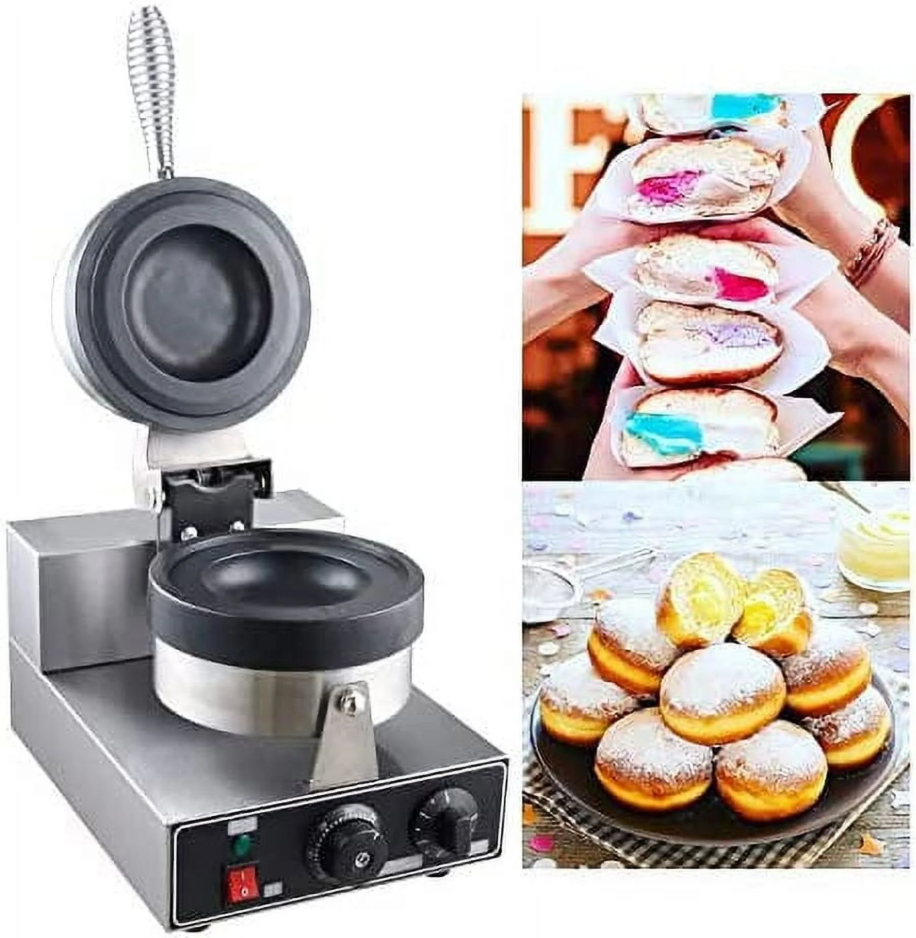 Kolice Commercial Italy Gelato Panini Press Maker,Ice Cream Sandwich Press Machine,Waffle Machine