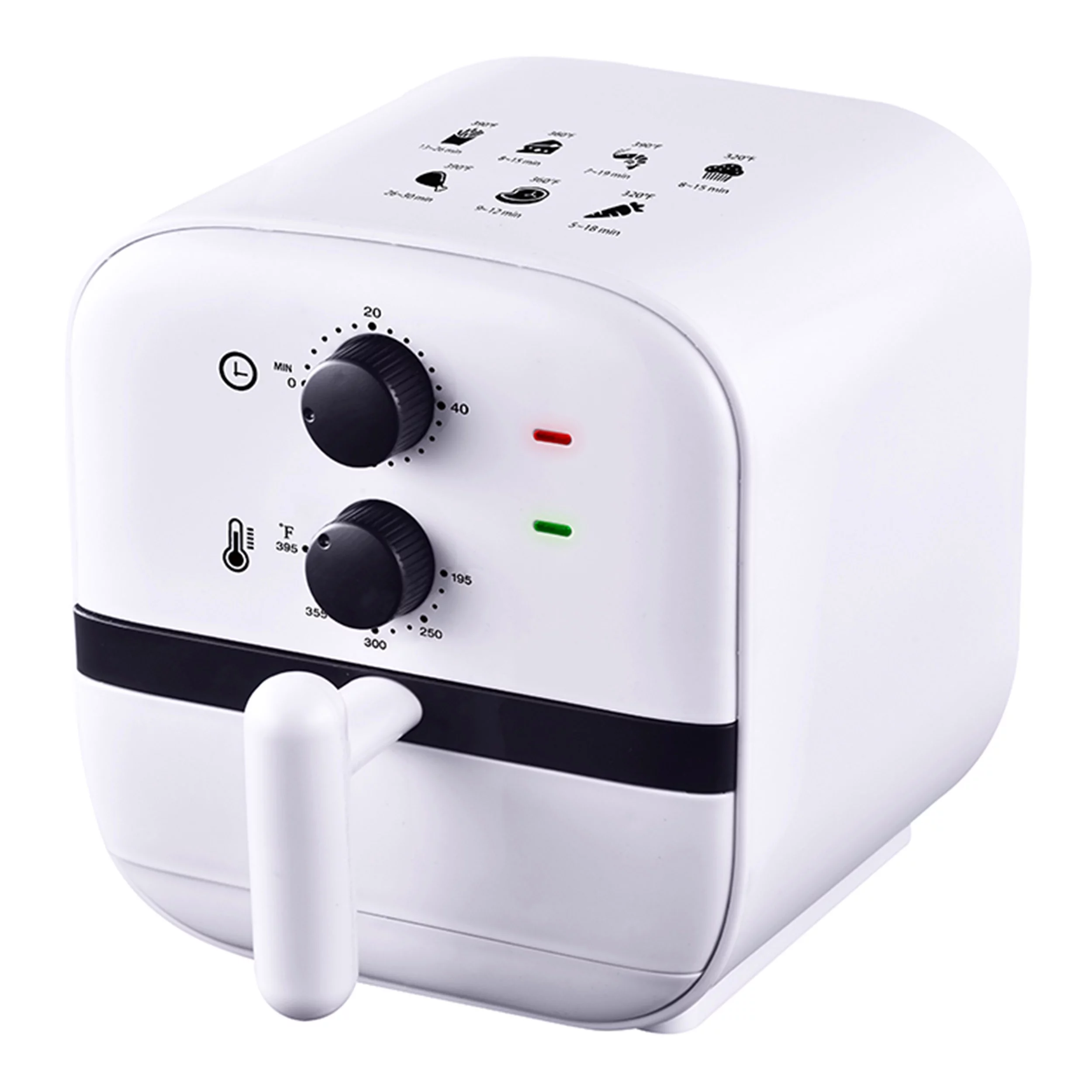 Brentwood 1 Quart Small Electric Air Fryer with 60min Timer and Temp Control- White
