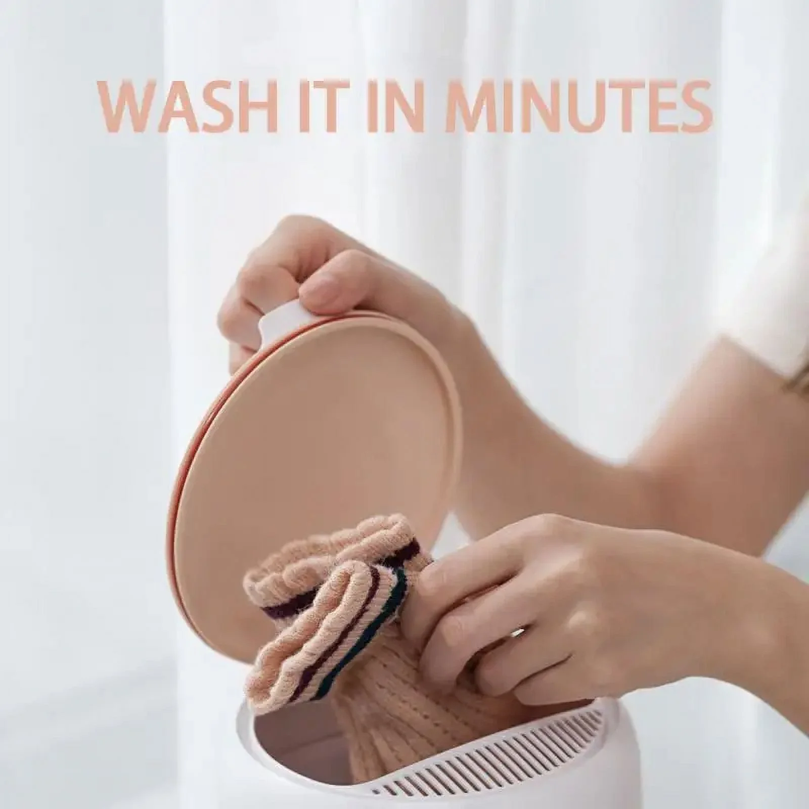 Home Turbine Socks Washing Machine Smart Clothes Washing Machine Small Blue Light Antibacterial Underwear Washing Socks Artifact