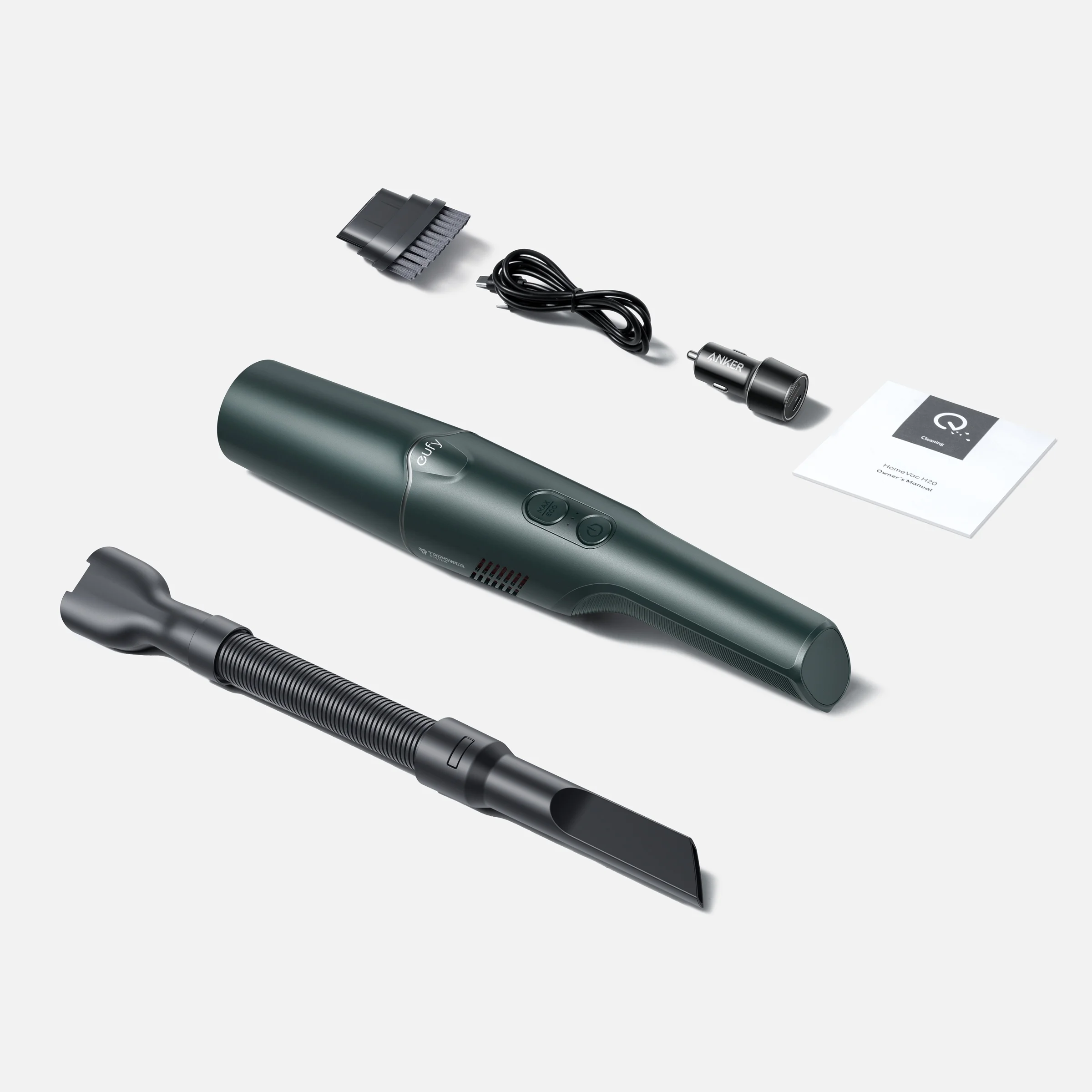 Anker eufy Clean H15 Cordless Handheld Vacuum Cleaner, Ideal for for In-Car Cleaning, Rapid Car Charger Included, 40AW Suction Power