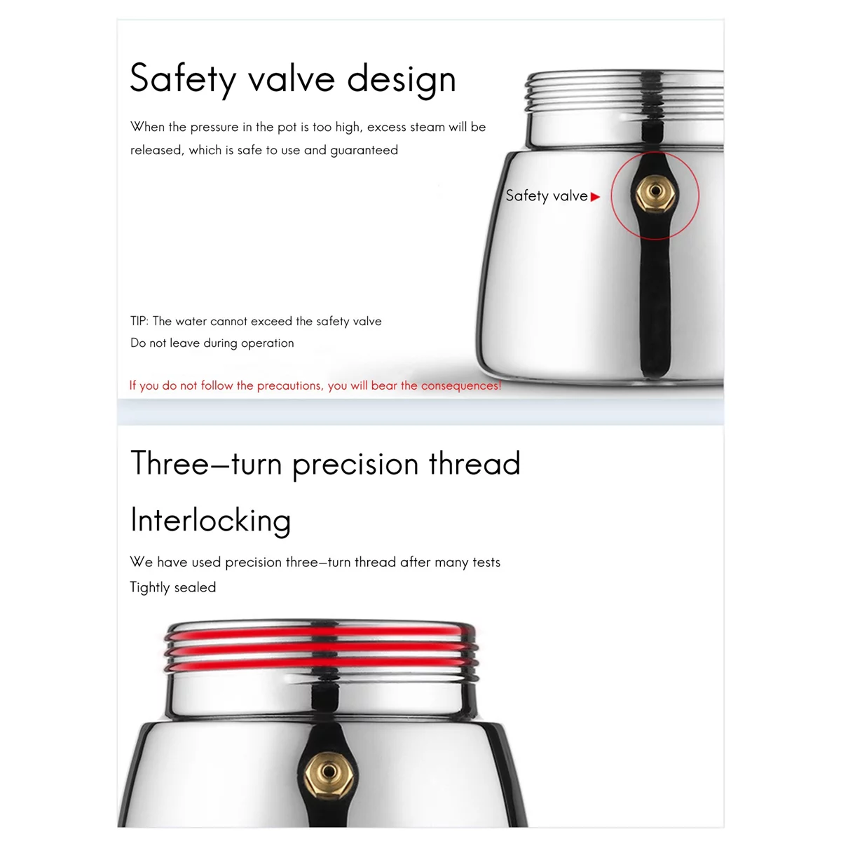 2X Moka Pot, 4 Cup Stovetop Espresso Maker -Cuban Coffee Percolator Machine Premium Moka Italian Espresso Coffee Maker