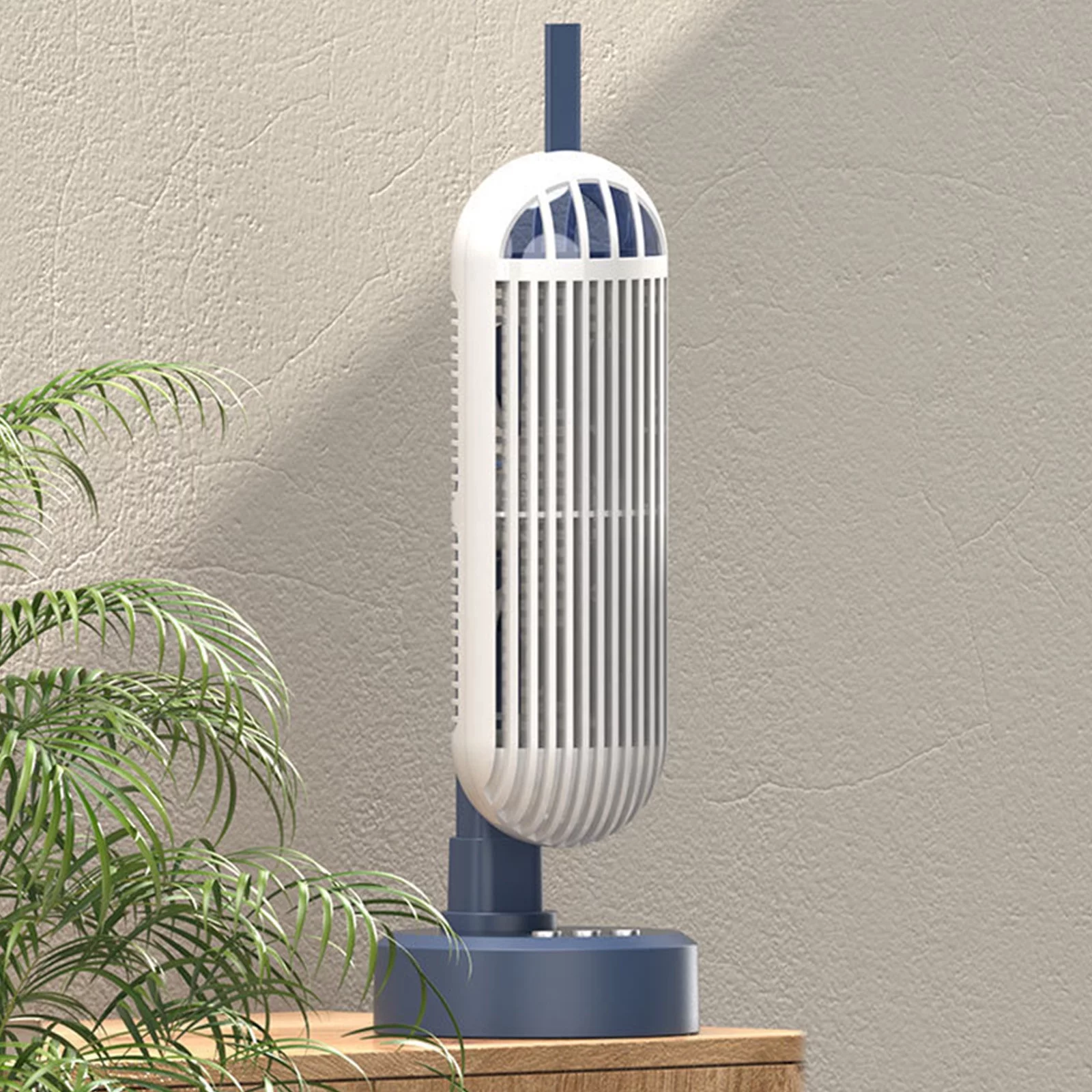 Buodes Tower Fans For Home Summer Savings Clearance Double-Head Small Tower Fan, Usb Charging,Variable Rotationhorizontal And Vertical Table Top, Three-Gear Night Light, Mute Table Fan
