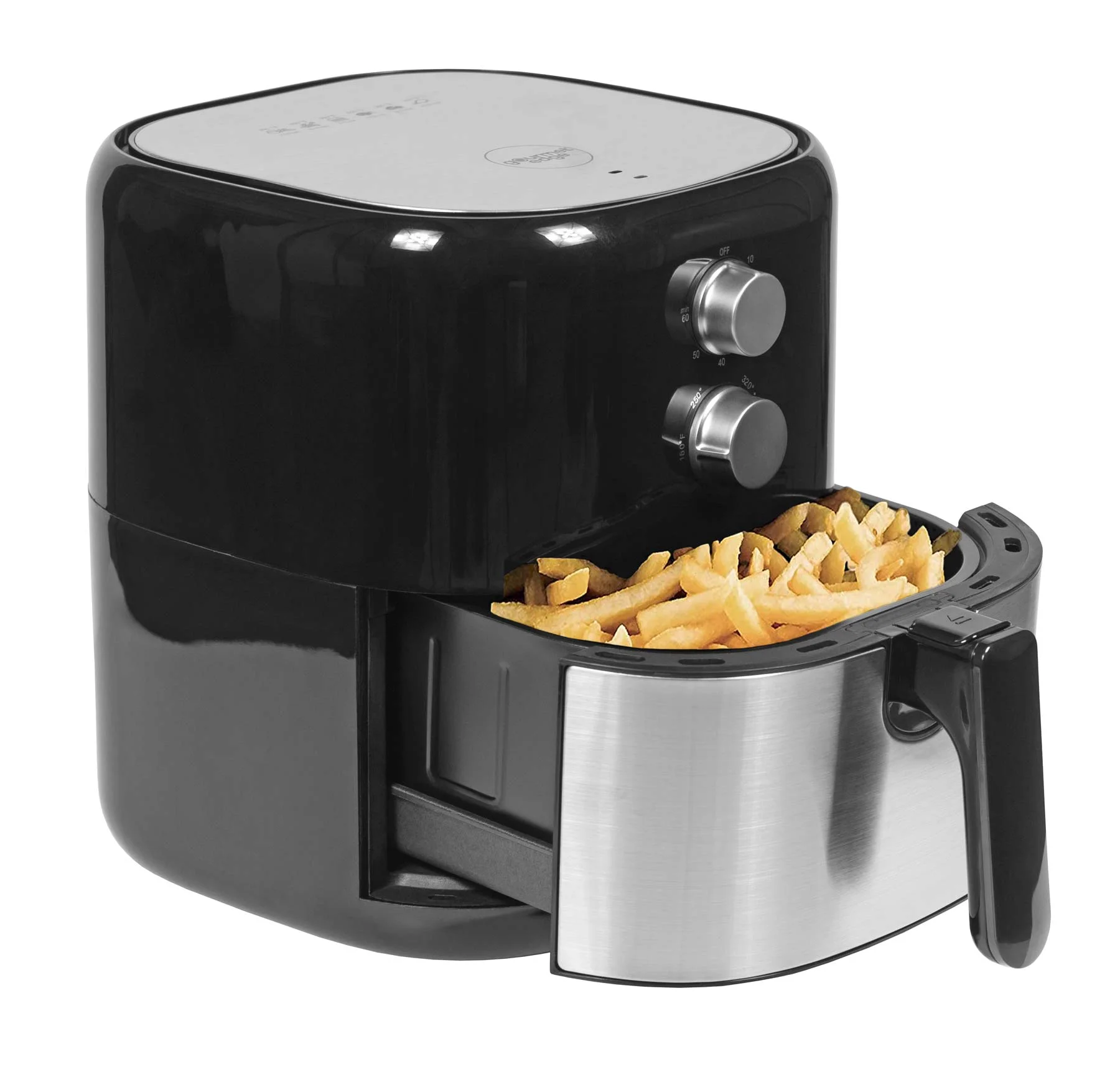 Gourmet Edge Manual Air Fryer, Extra Hot Air Fry, Cook, Crisp, Broil, Roast, Bake (3.5 Quart)