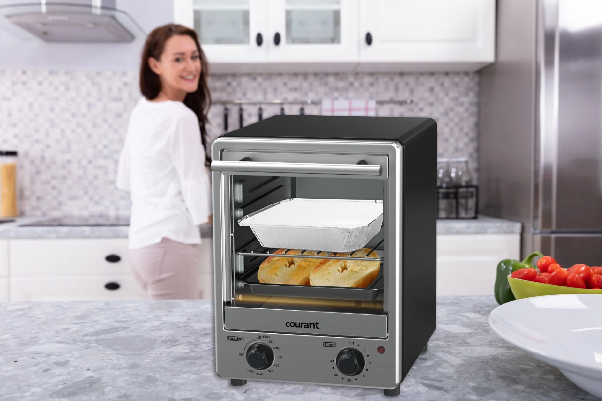 Courant TO-1236 Toastower 4 Slice Toaster Oven