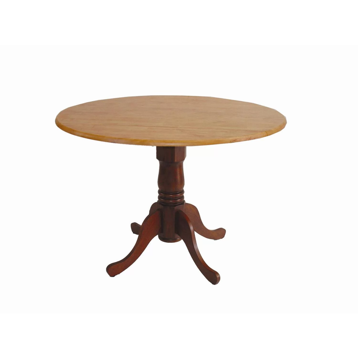 International Concepts Hickory Valley 42 in. Round Dual Drop Leaf Pedestal Dining Table
