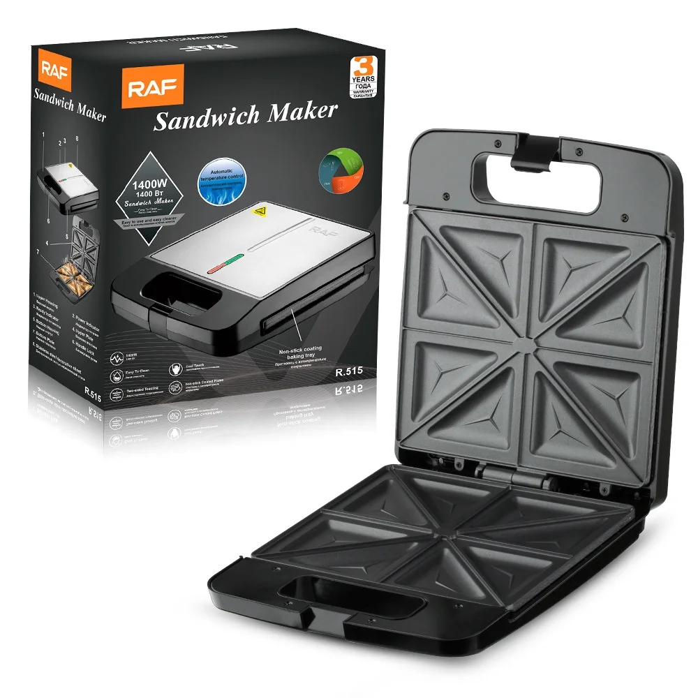 Home Double Side Heating Sandwich Maker Multifunction Toast Waffle Breakfast Machine
