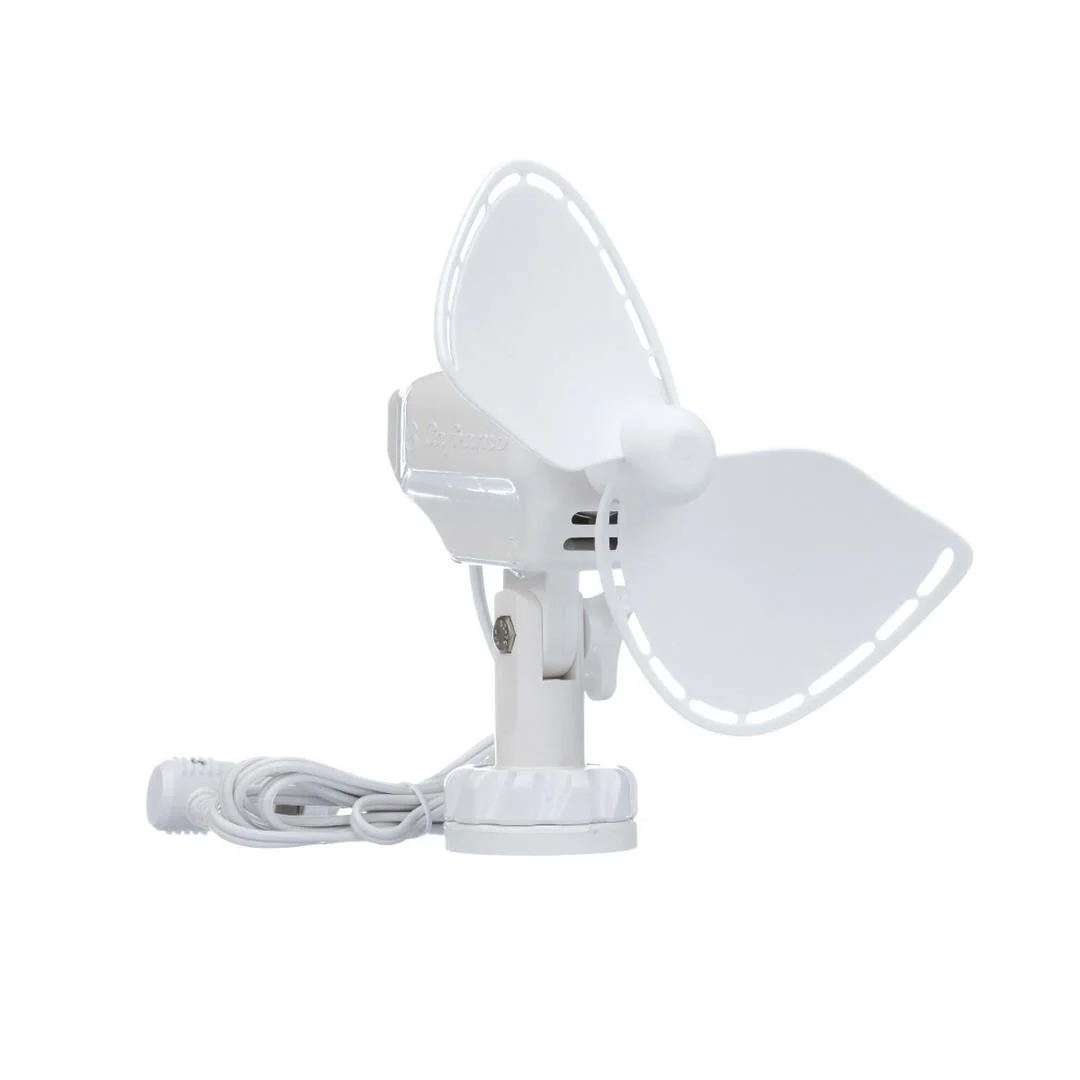 Caframo 12V 2-Speed 7 in. Fan with Lighter Plug - White