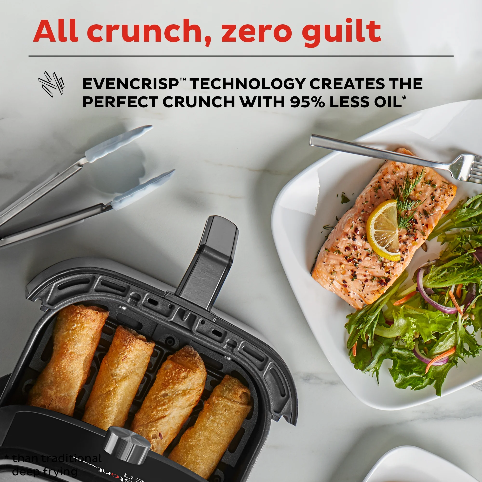 Instant Vortex Plus 6-Quart Air Fryer, Stainless Steel Single Basket
