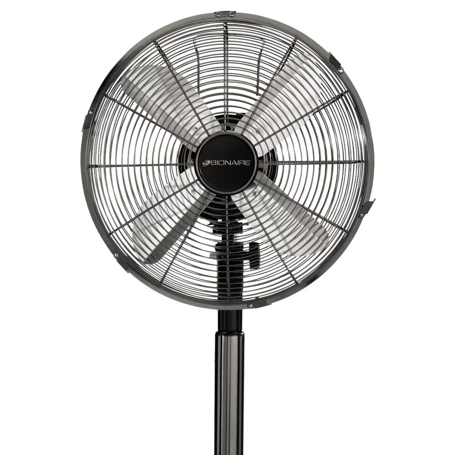 Bionaire BSF1211C-MU Three Speed Wide Oscillation Metal Stand Fan with Auto Off