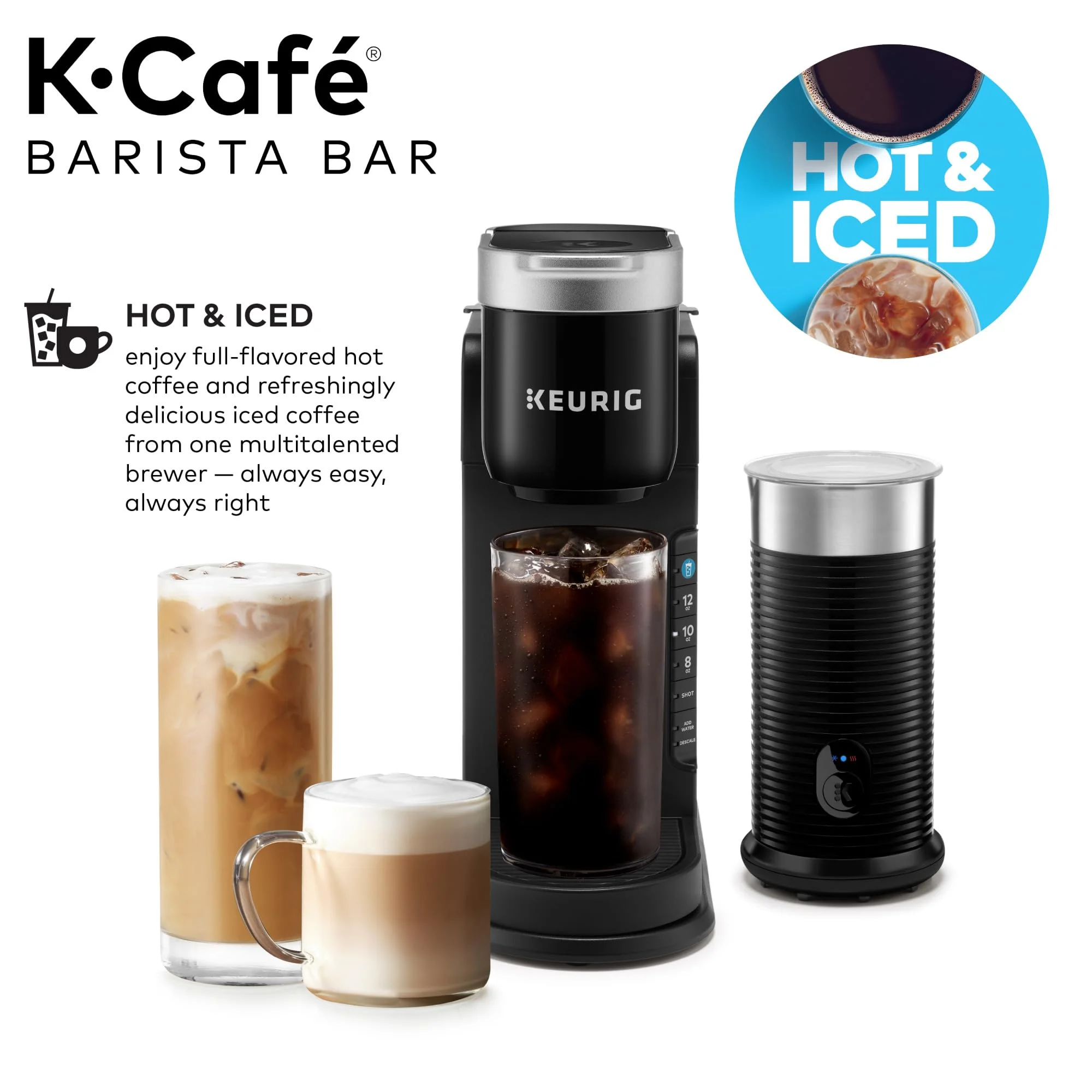 Keurig K-Caf�� Barista Bar Single Serve Coffee Maker And Frother, Black