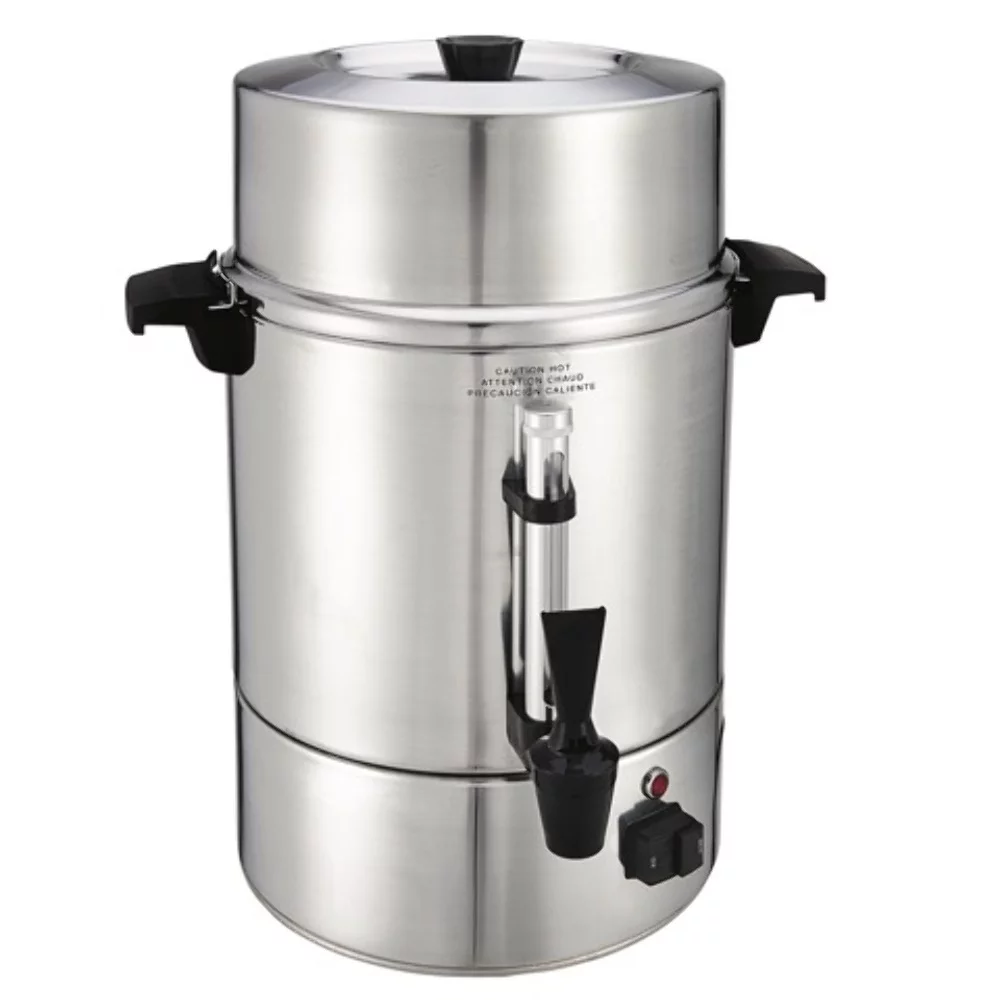 Crown Brands Commercial Coffee Maker Aluminum, 55 Cup