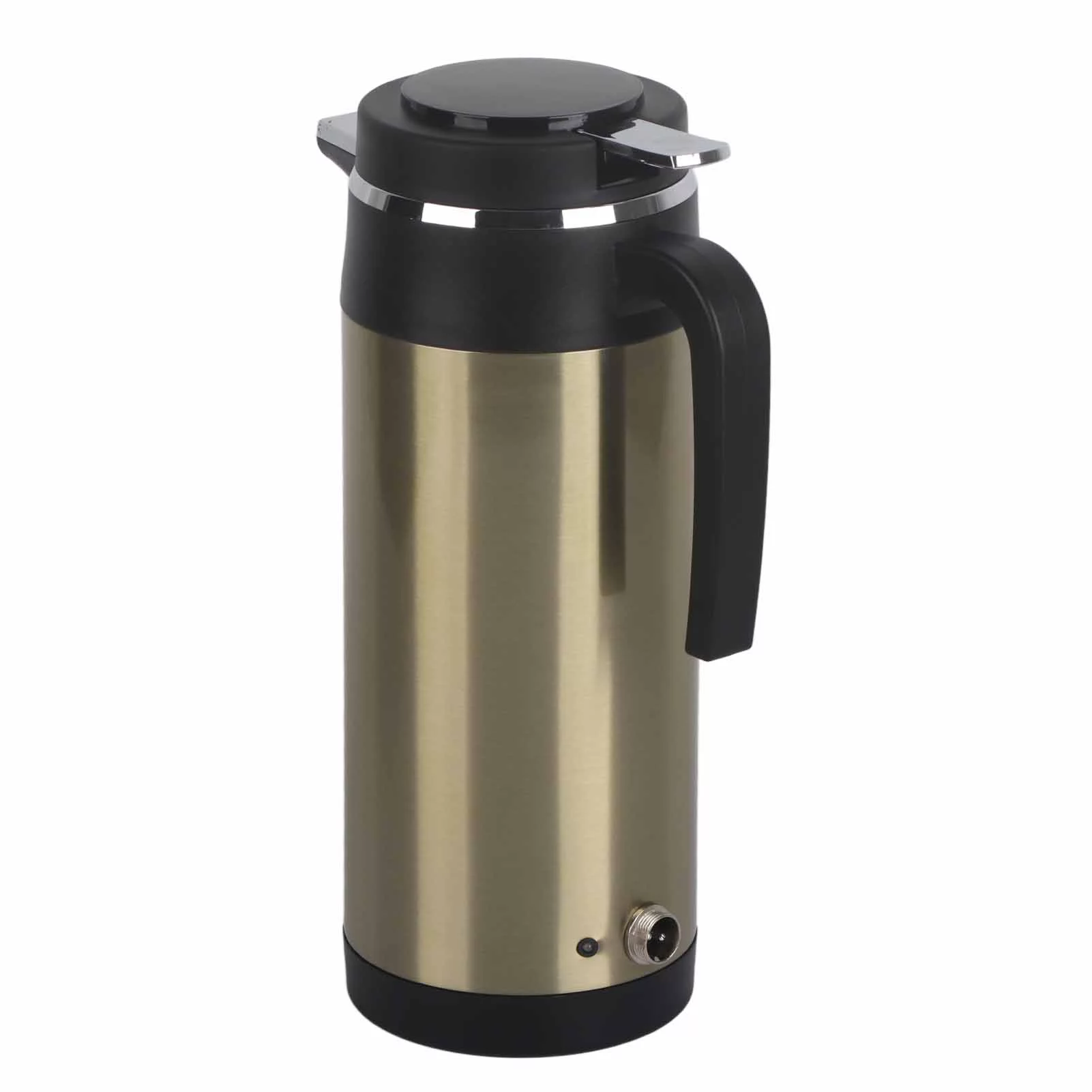 Hervidor El��ctrico en el Autom��vil - BiuZi Hervidor El��ctrico de Acero Inoxidable for Autom��vil for Camping Calefacci��n Botella de Agua 1200ML 24V