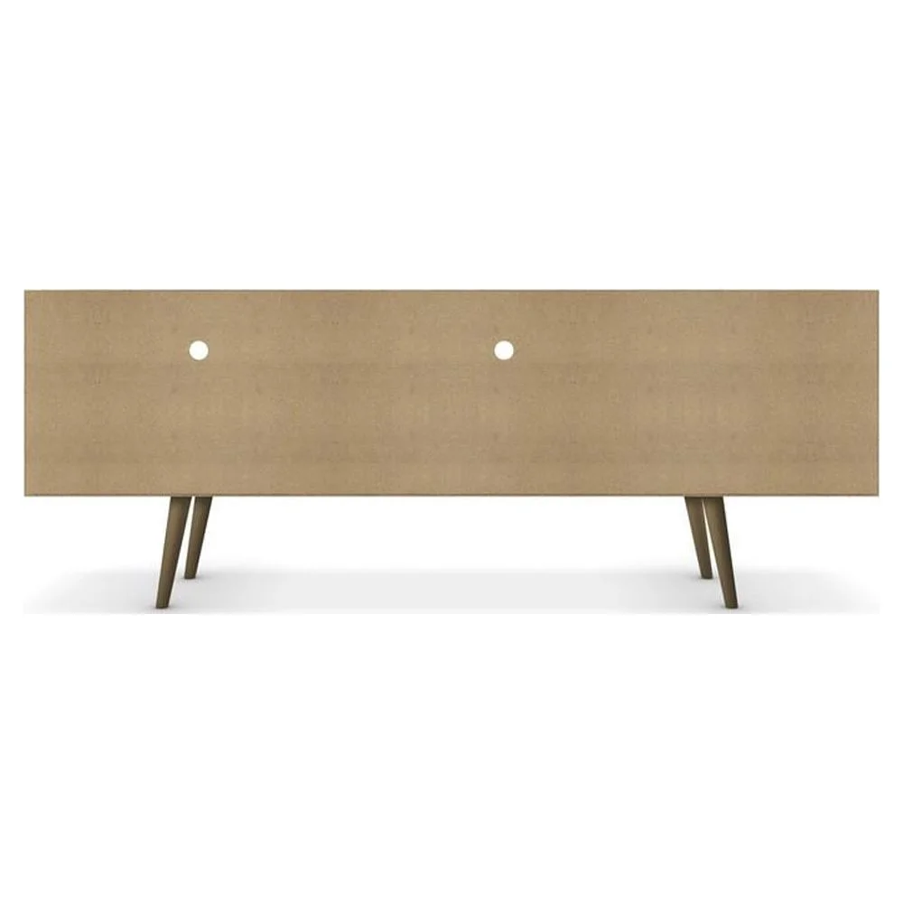 70.86' Mid Century - Modern TV Stand with 4 Shelving Spaces and 1 Drawer, Brown