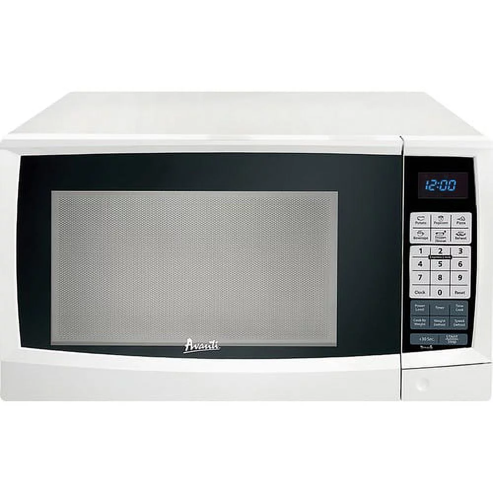 Avanti MT112K0W 1.1 Cubic Foot Microwave Oven 8.23 gal Capacity - Microwave - Glass - White