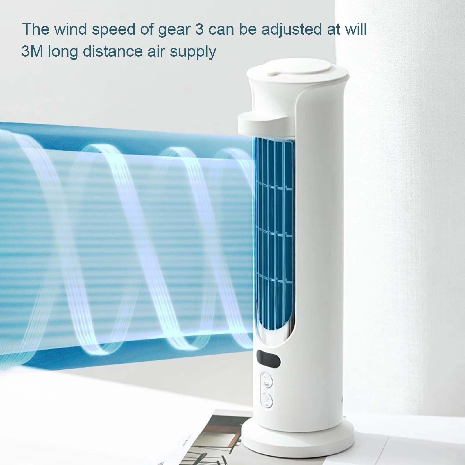 Desk Fan Tower Fan Water Cool Fan USB Charging Office Desktop Cool Spray Fan