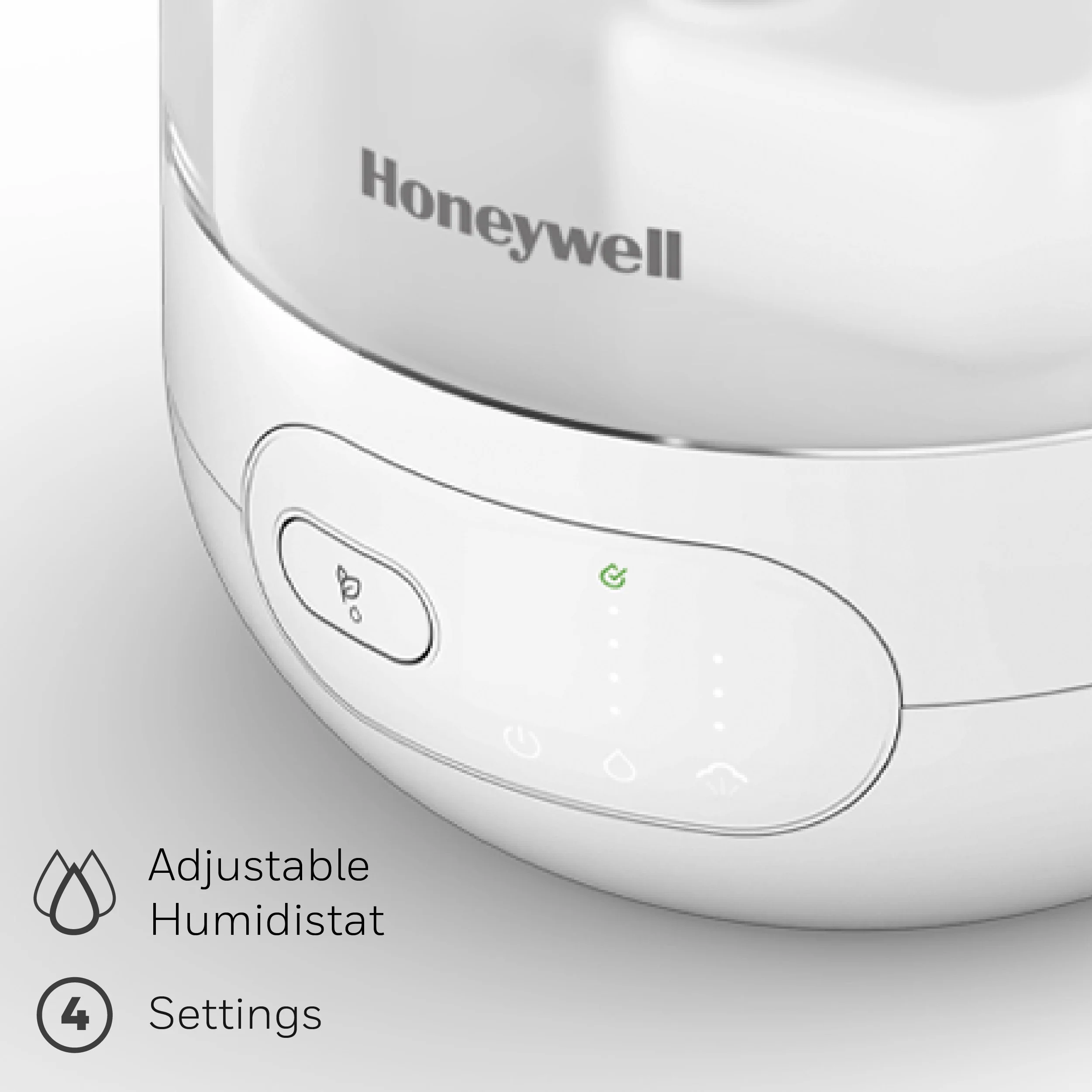 Honeywell Ultra Plus Cool Mist Humidifier for Large Rooms, 500 sq. ft, White, HUL565W