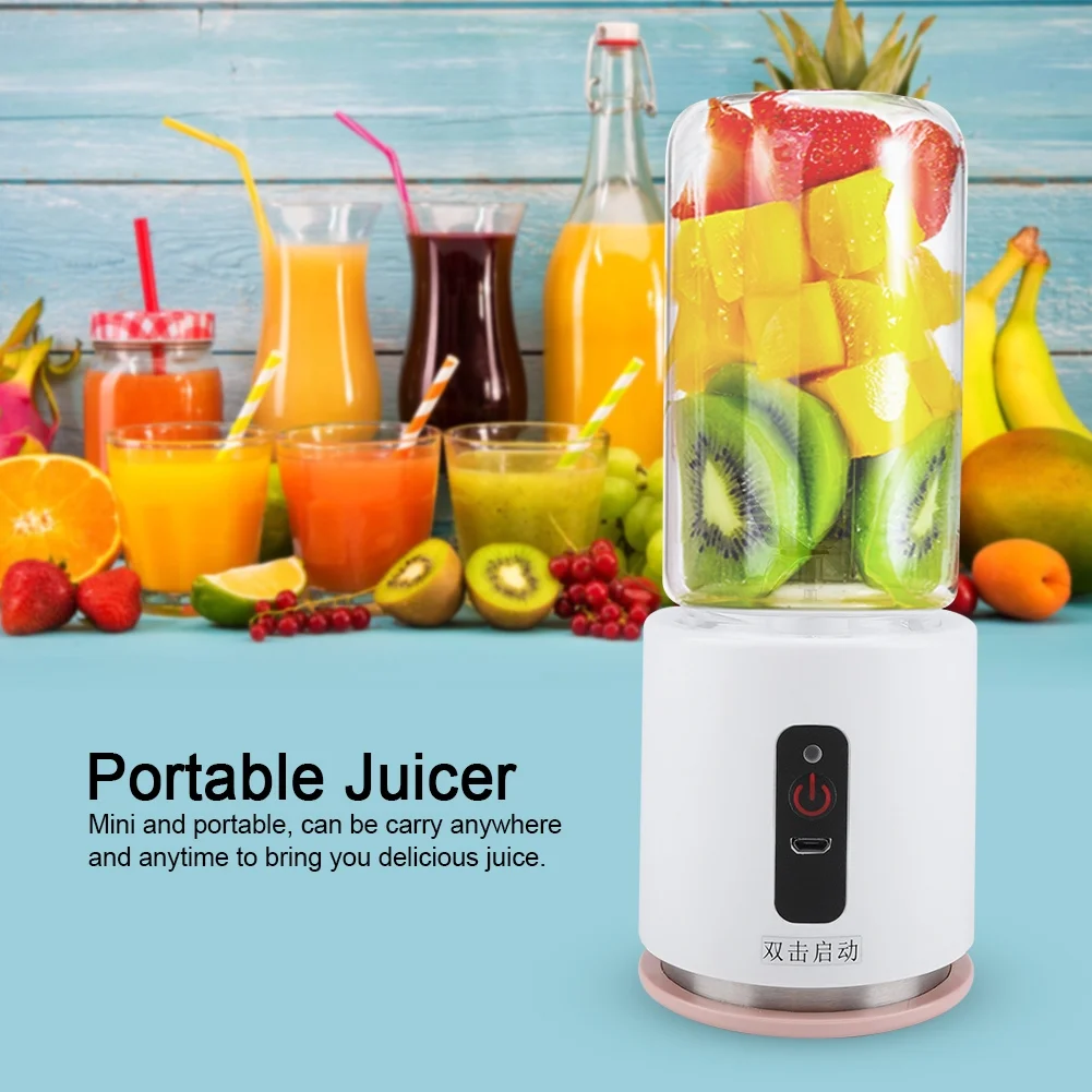 260ML Portable USB Rechargeable Juicer Extractor Blender for Juice Milkshake 7.4V