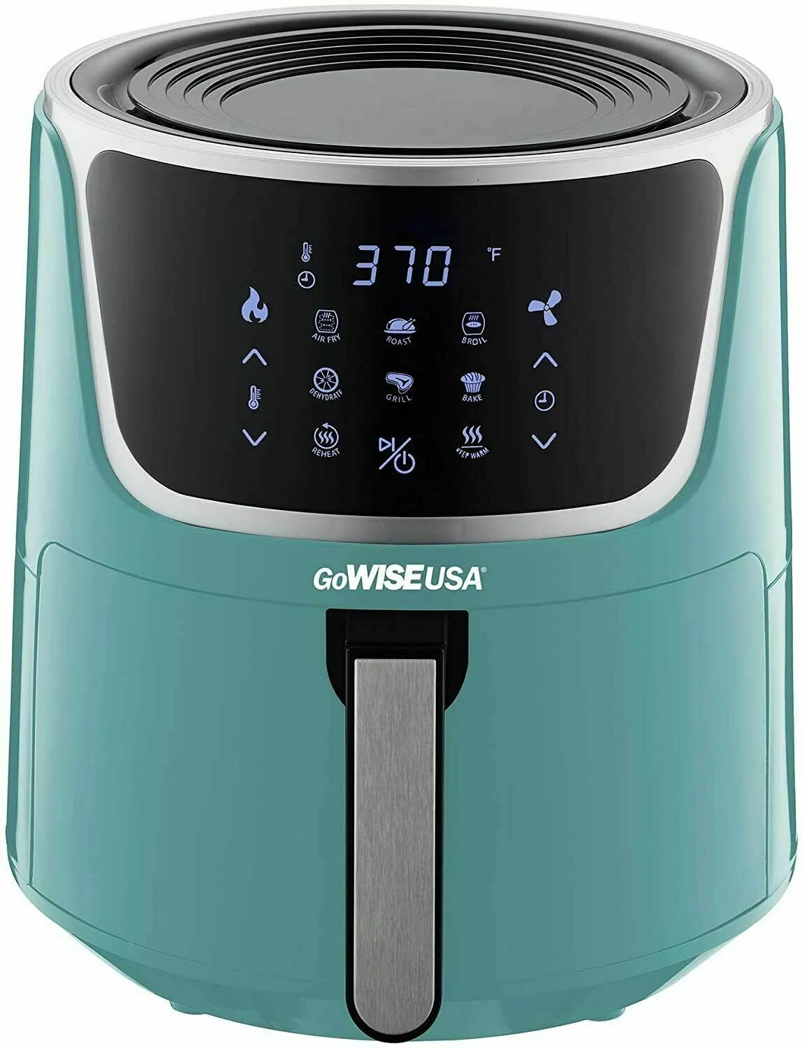 GoWISE USA 7-Qt Extra Large Air Fryer with Dehydrator (MINT/silver)