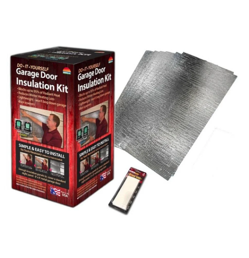 Garage Door Insulation Kit Reflective Air Heat And Sound Barrier New