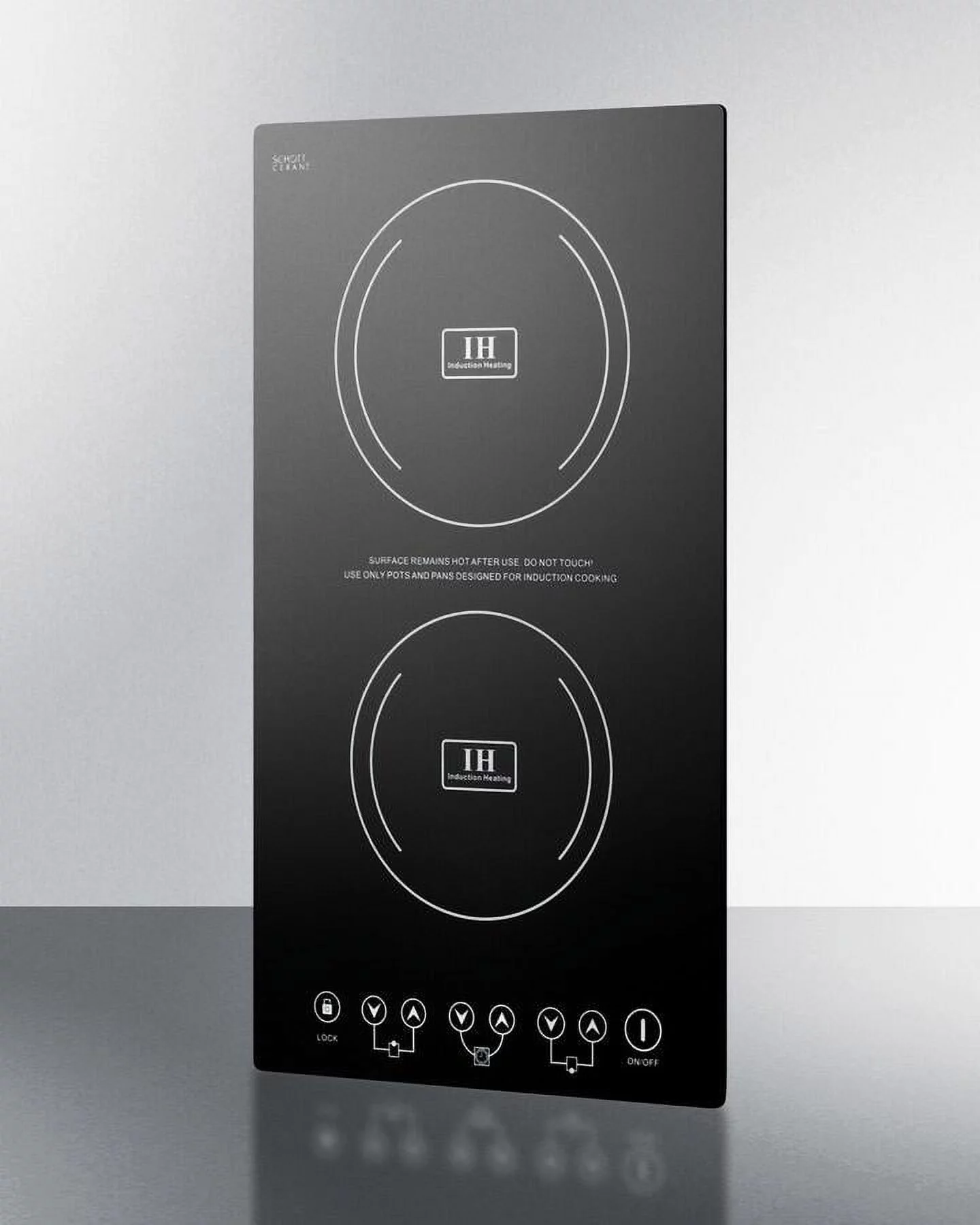 12' Wide 230V 2-Burner Induction Cooktop