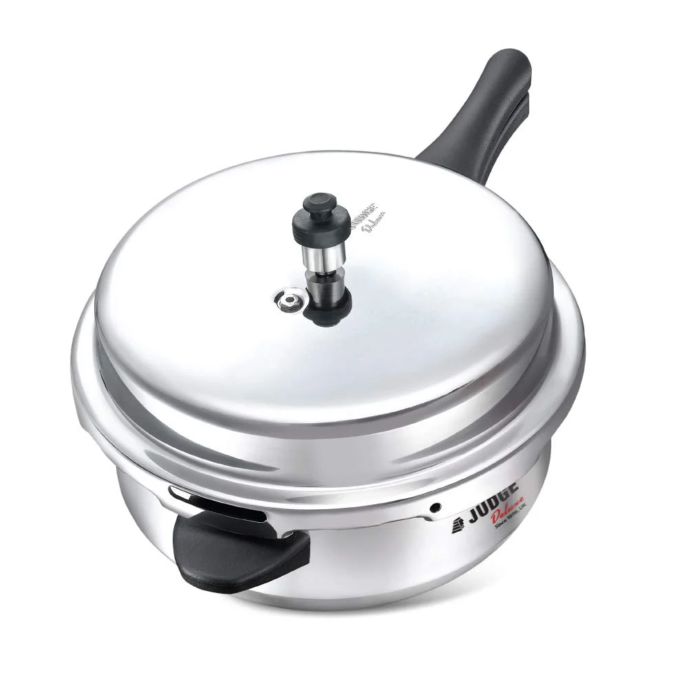 Judge by TTK Prestige Judge by Prestige Deluxe 6 Liter Induction Bottom Pressure Pan (Aluminium), Silver