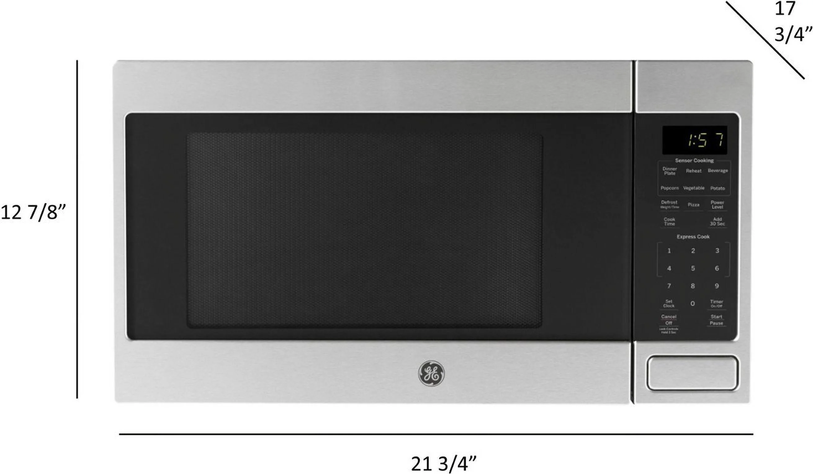 1.6 Cu. Ft. Microwave with Sensor Cooking - Stainless Steel