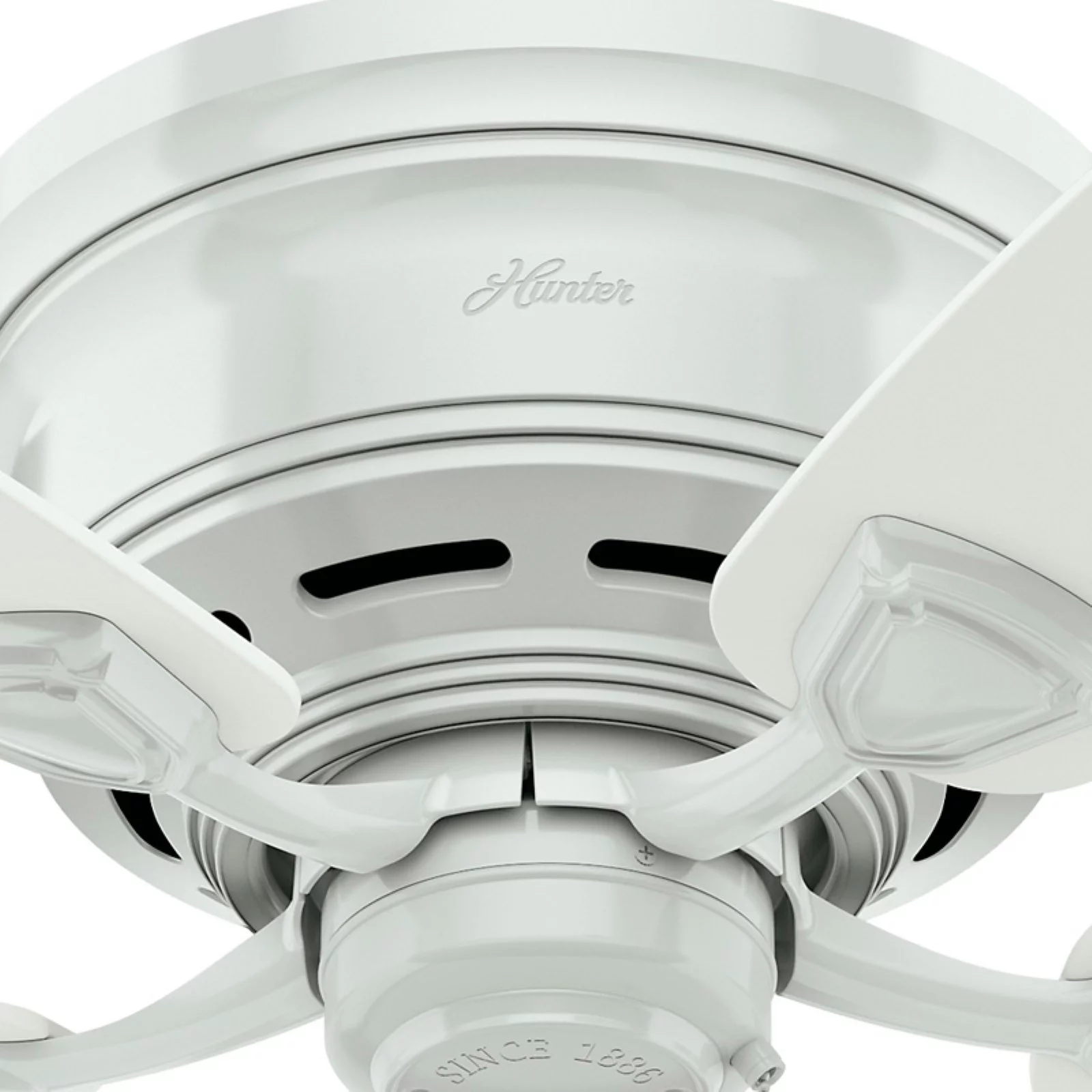 Hunter Fan Company 53119 Sea Wind Versatile Low Profile 48' Ceiling Fan, White
