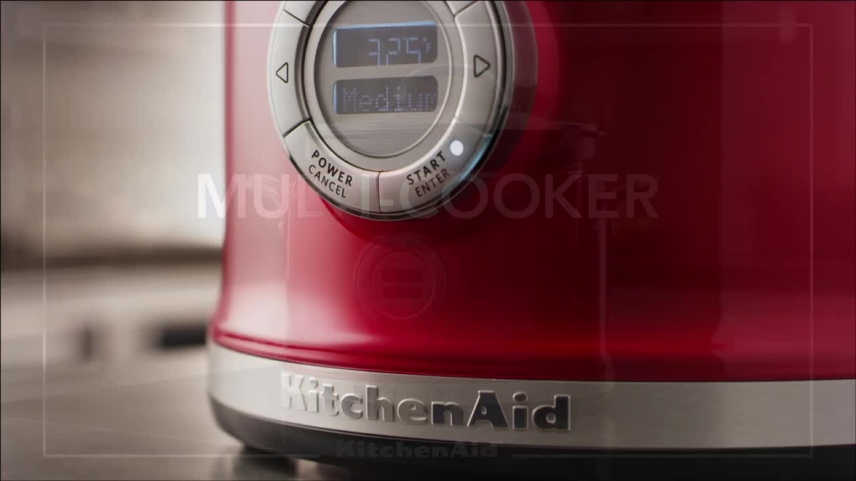 KitchenAid KMC4241SS Electric Multi Steamer Slow Cooker, 4 Qt, Stainless Steel