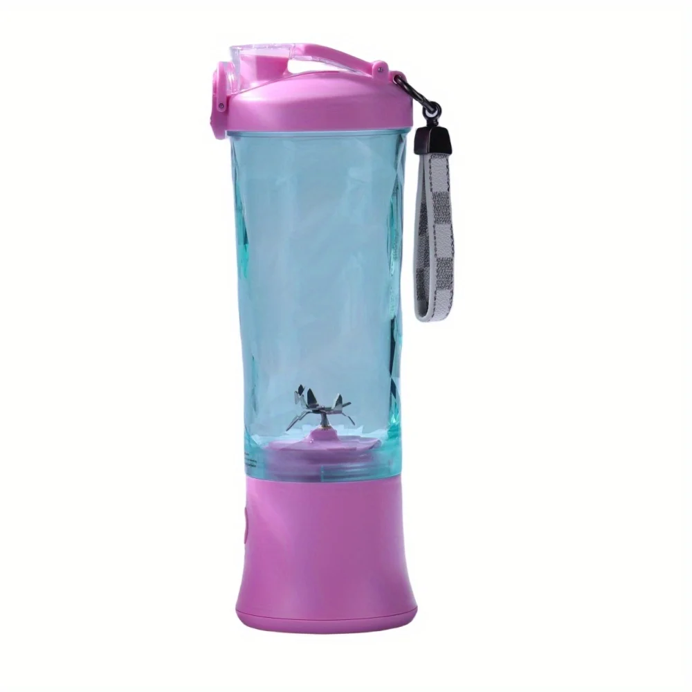 600ml Wireless Portable Blender Bottle - Electric Juicer for Fresh Juice, Smoothies, and Citrus - Mixer and Squeezer in One