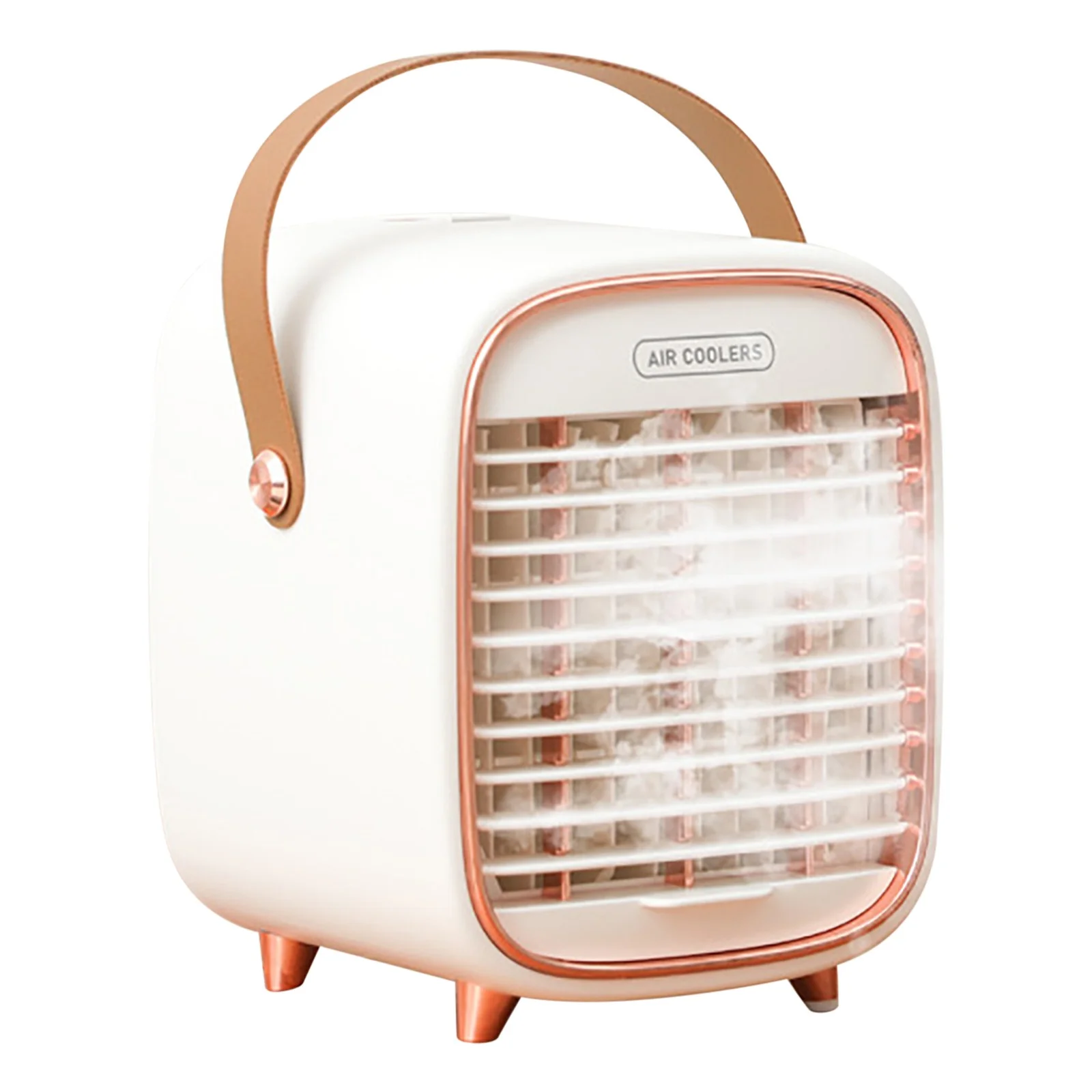 Jienlioq Portable Conditioning Fan Rechargeable Evaporative Cooler Humidifier 3 Speed 2 Timer Aroma Diffuser
